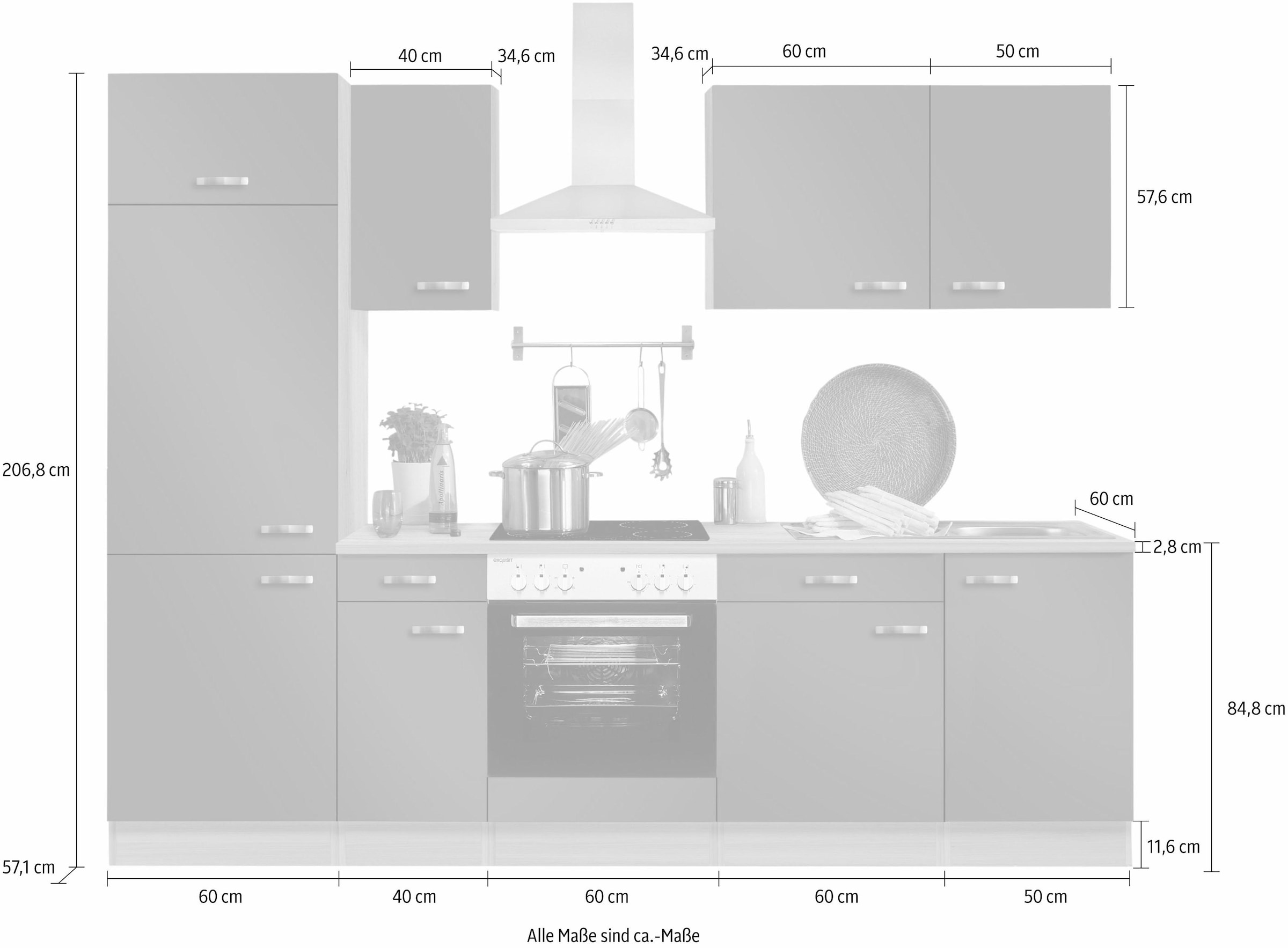 OPTIFIT Küchenzeile »Faro«, ohne E-Geräte, Breite 270 cm auf Raten kaufen