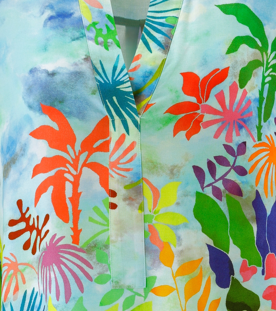 Aniston SELECTED Schlupfbluse mit ausdrucksstarken Korallenmuster - NEUE KOLLEKTION