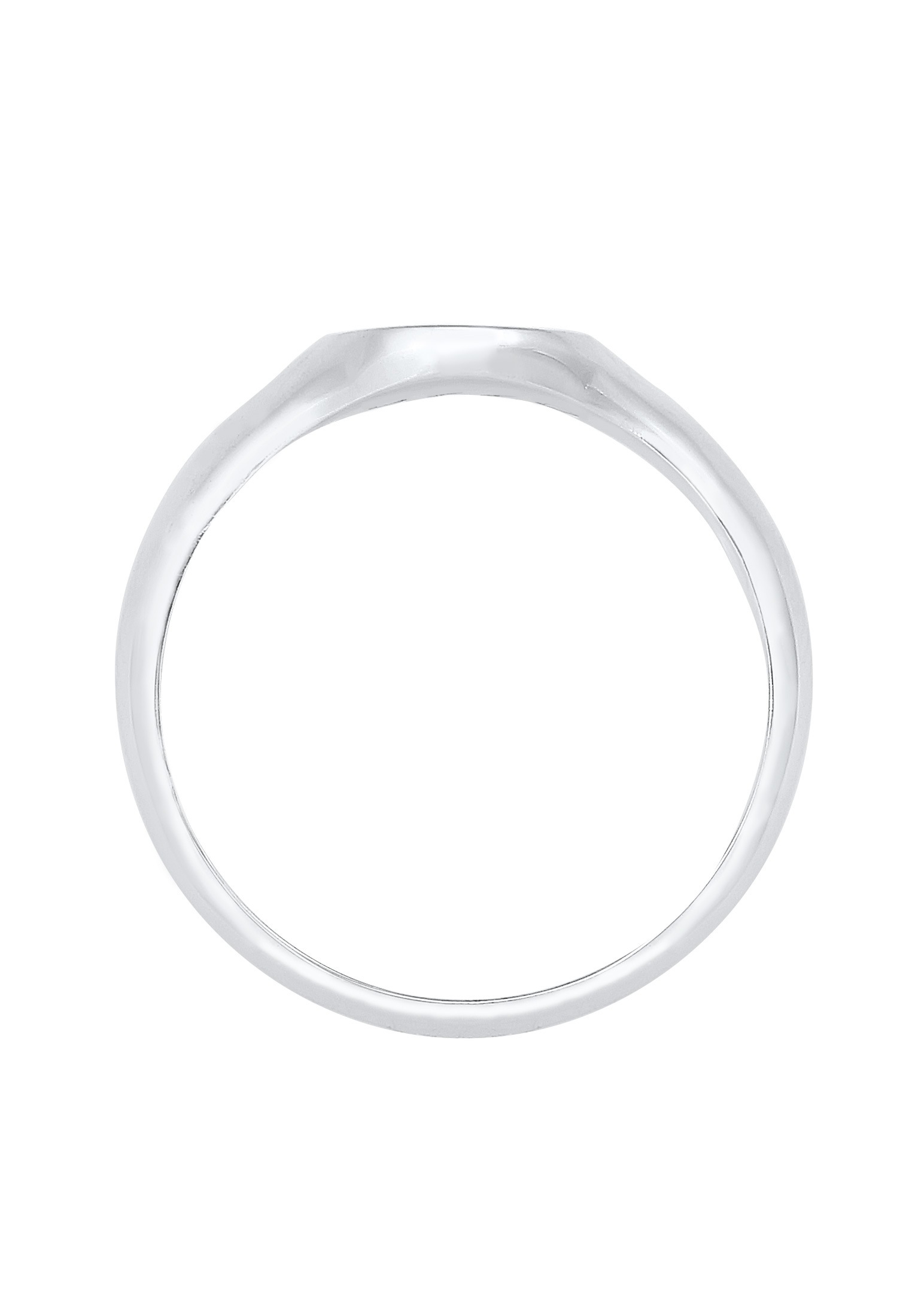 Kuzzoi Siegelring »Ring Herren Siegelring Matt Basic Cool 925er Silber«