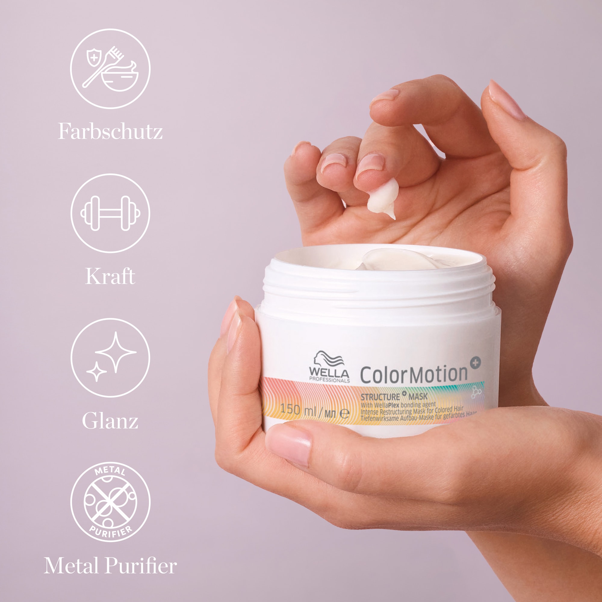 Wella Professionals Haarmaske »ColorMotion Mask« für farbbehandeltes Haar, strahlender Glanz, kräftigeres Haar