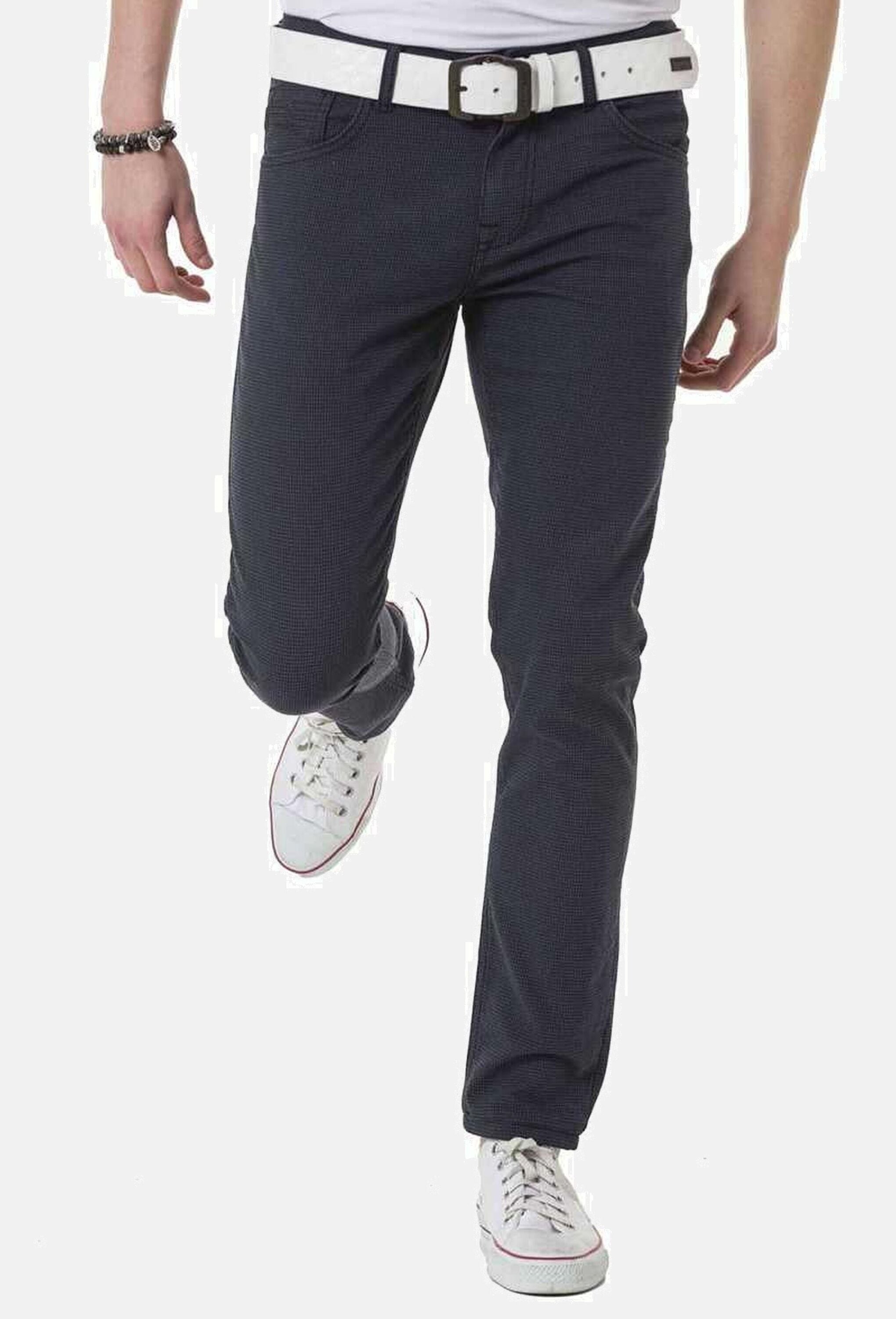 Cipo & Baxx Stoffhose »Cipo & Baxx Hose«  mit dezentem Karomuster, CD724