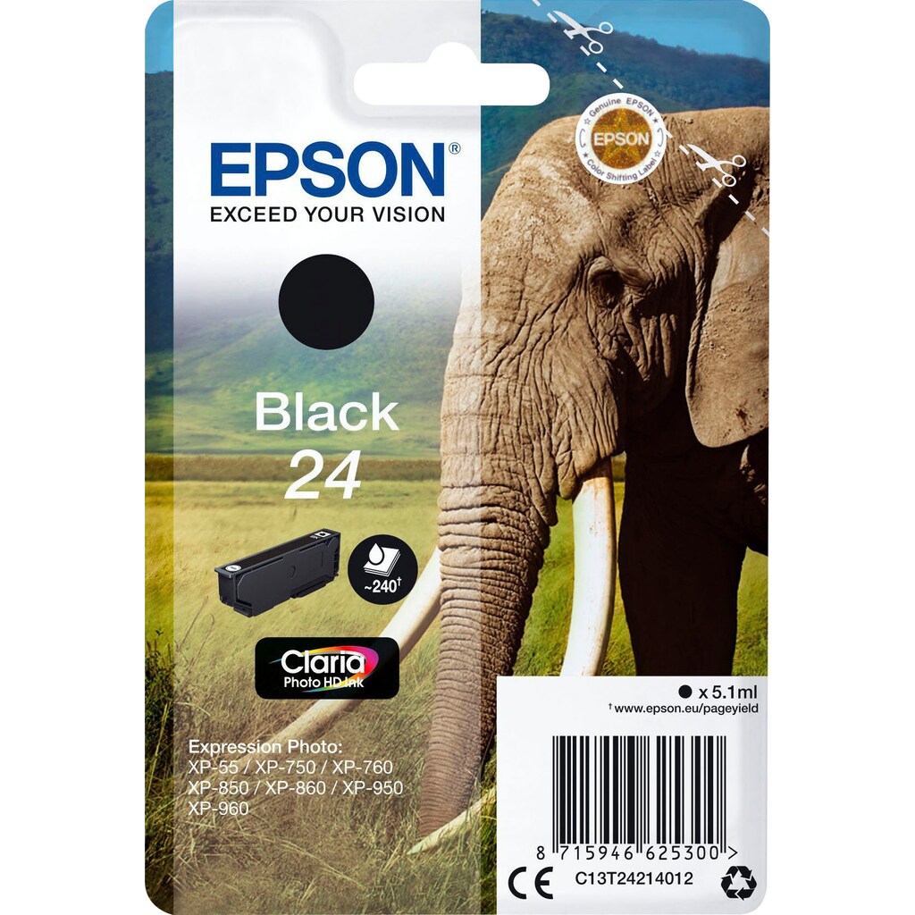 Epson Tintenpatrone »Black 24«
