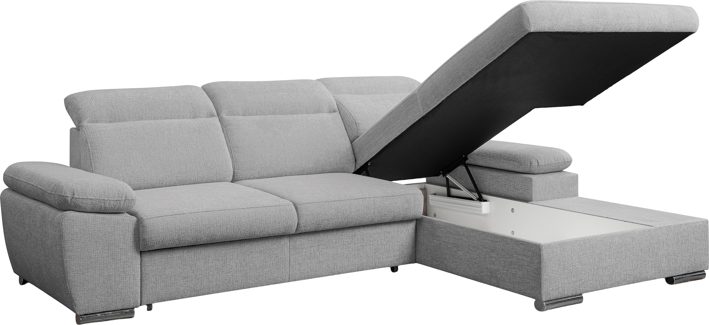 WERK2 Ecksofa »Palma modernes Schlafsofa mit Bettkasten, L-Form, B/T 282/185 cm«