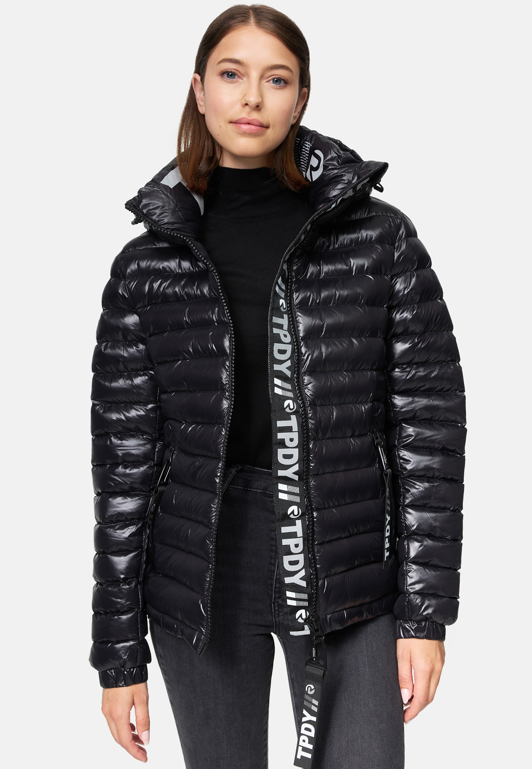 trueprodigy Winterjacke »Adan F Reflektierende Zipper mit Kapuze« mit Kapuze