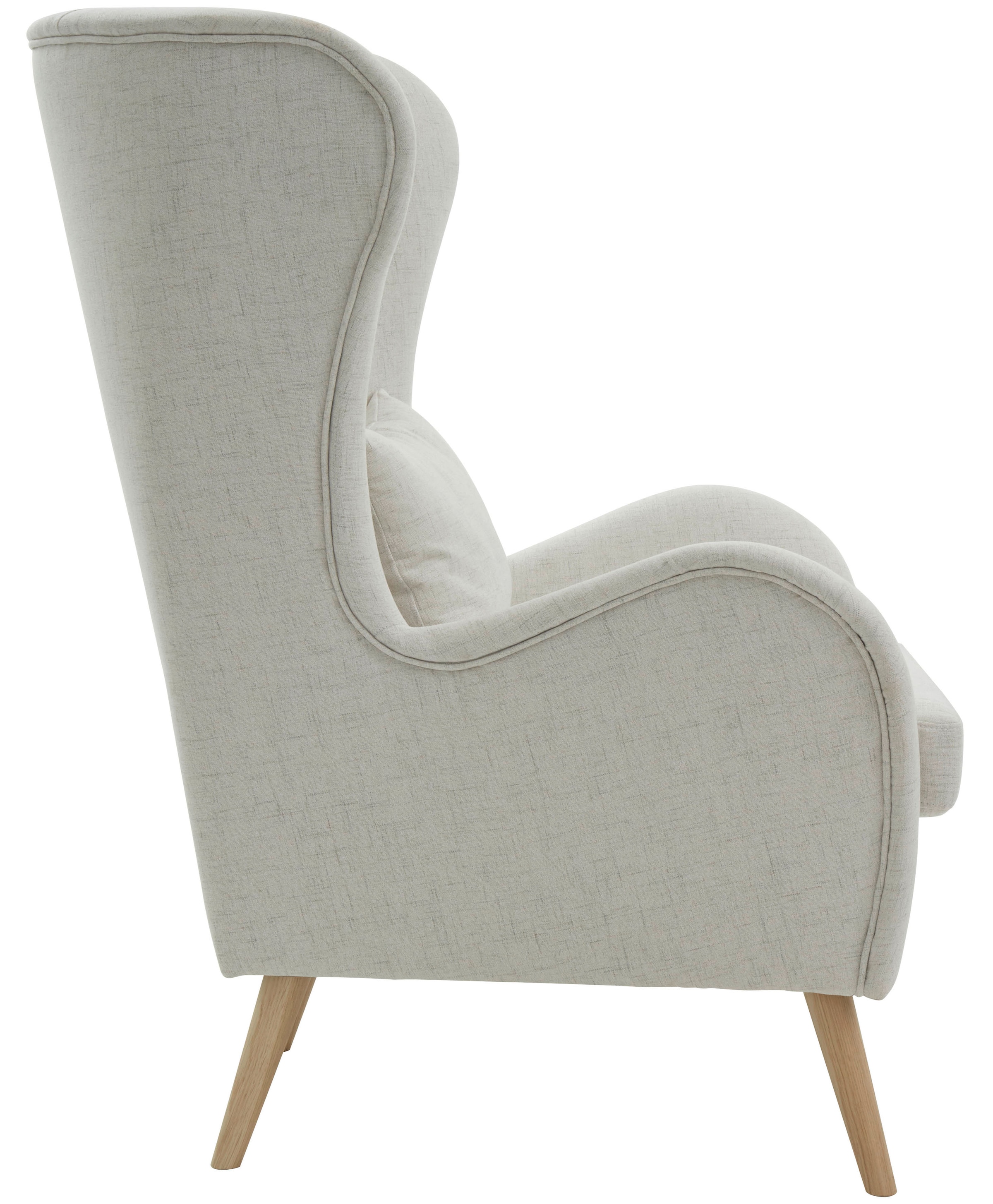 Home affaire Sessel »Salla auch in Fellimitat und Feincord, viele Bezugsarten, Ohrensessel« wahlweise mit oder ohne Hocker; großer Sessel: Maße B/T/H: 78/94/118cm