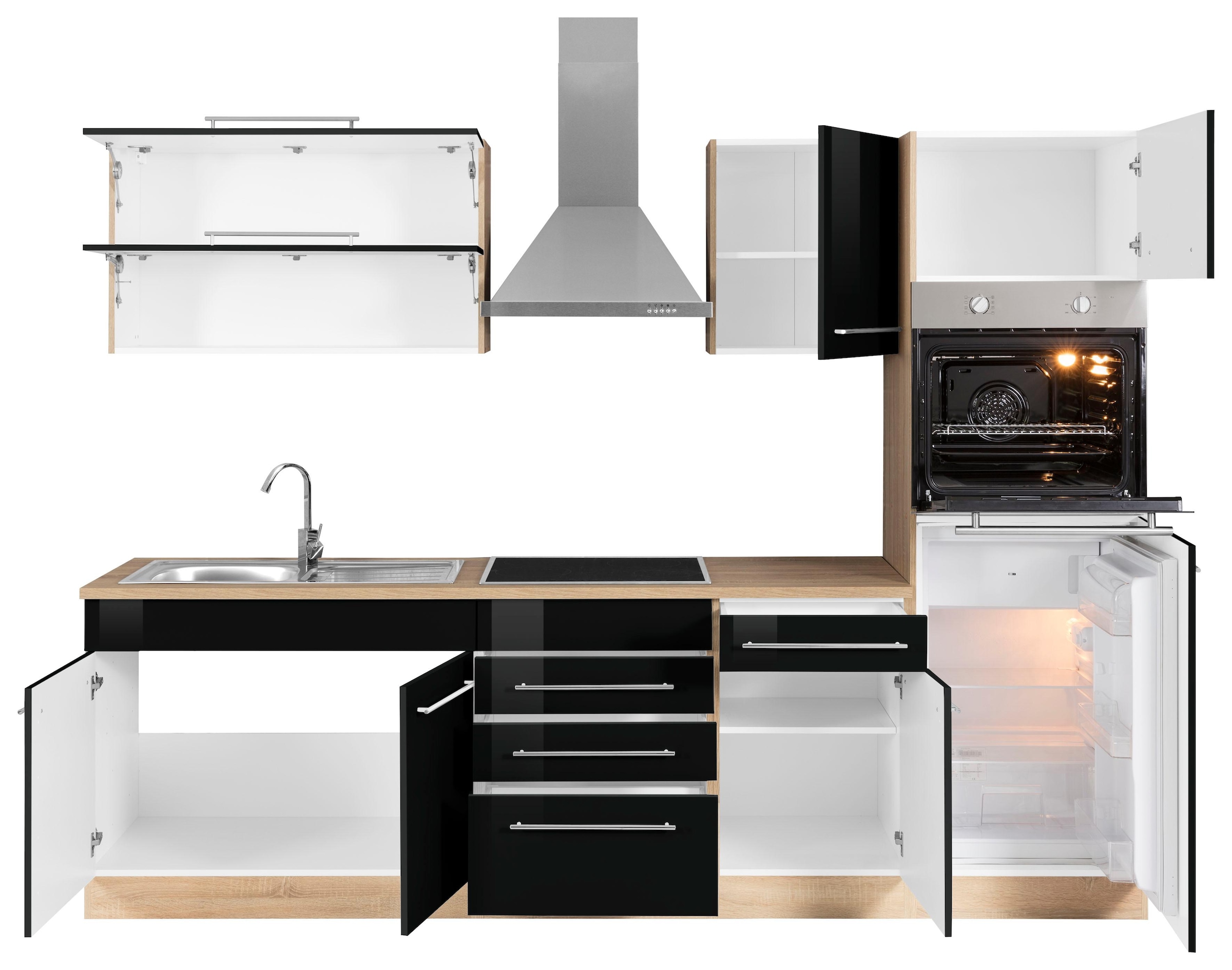 KOCHSTATION Küchenzeile »KS-Eton«, mit E-Geräten, Breite 270 cm
