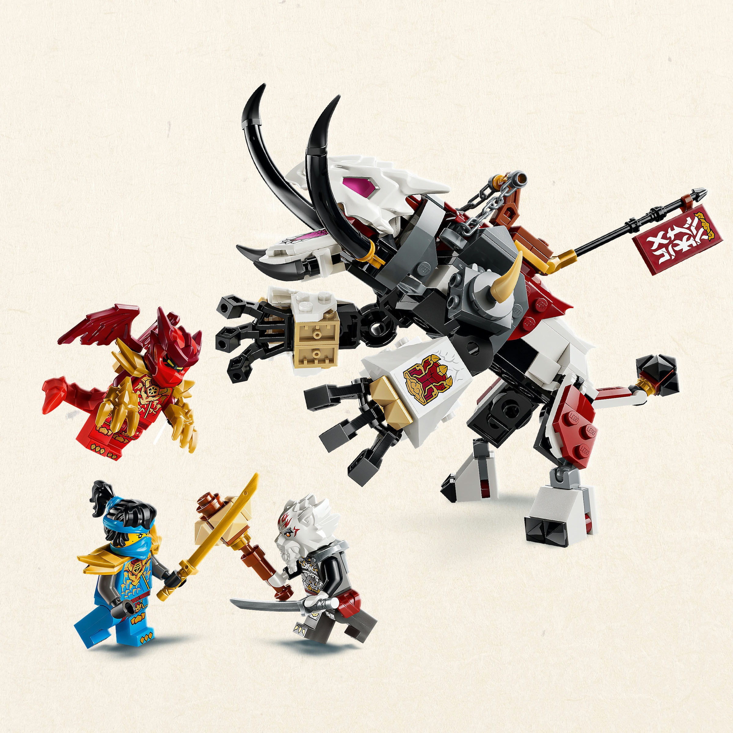 LEGO® Konstruktionsspielsteine »Zilvar auf seinem Drachentier Grimtak (71863), LEGO Ninjago« Made in Europe