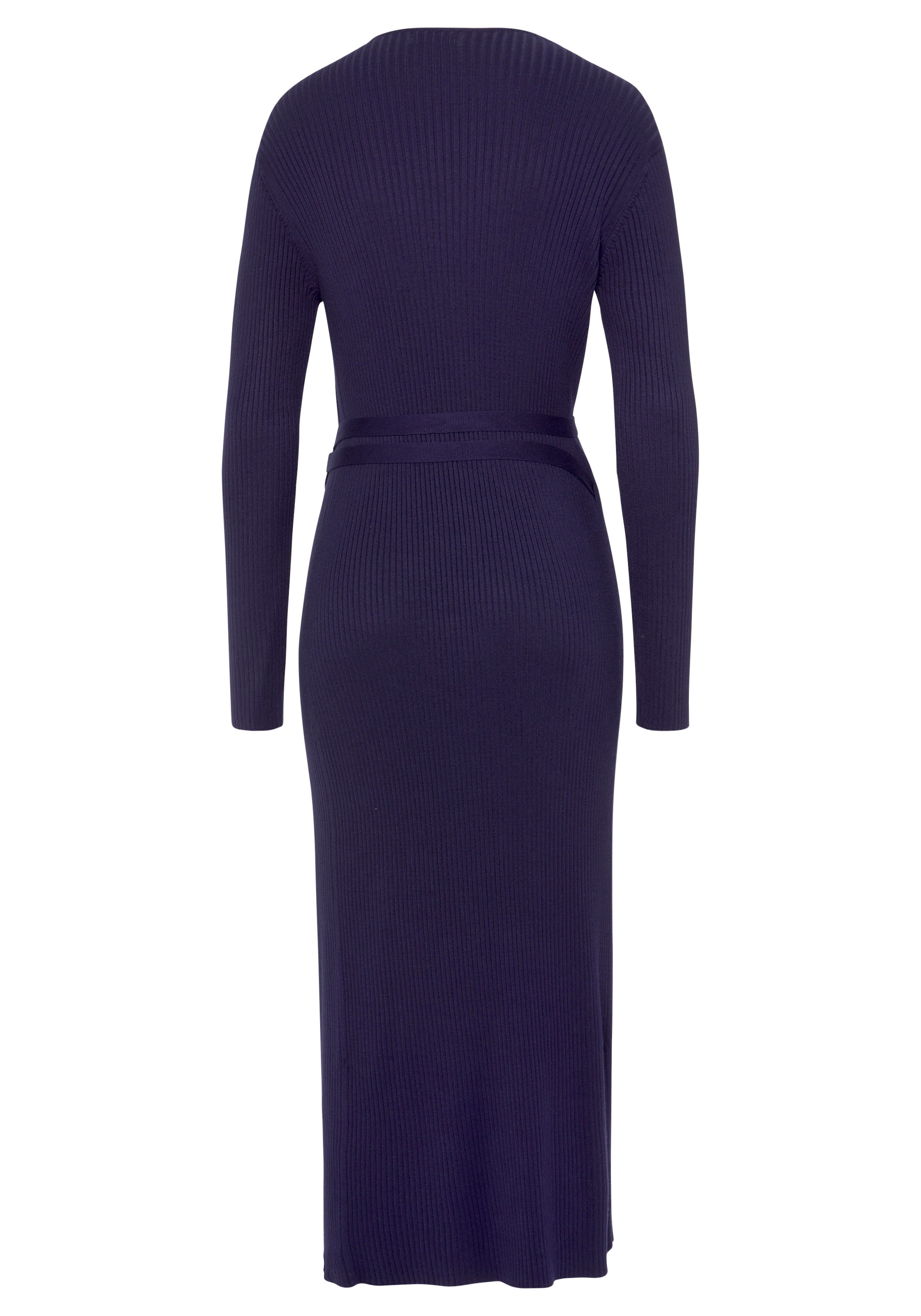 LASCANA Strickkleid Loungekleid zum wickeln mit Taillengürtel, Loungewear