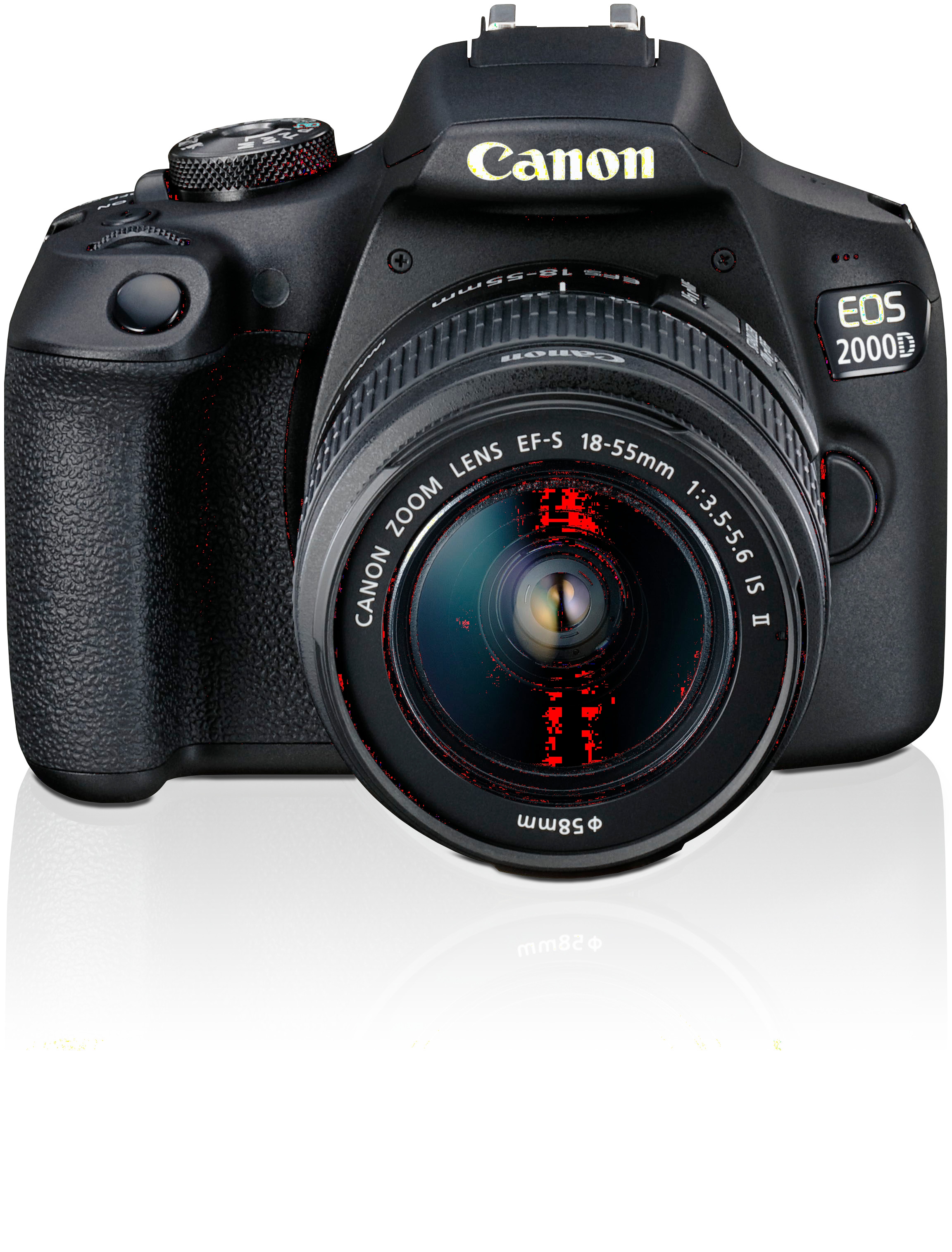 Canon Spiegelreflexkamera »EOS 2000D Kit«, Objektiv EF-S MP, EF-S II IS IS bei inkl. NFC- 18-55 (Wi-Fi), 24,1 WLAN 18-55 II