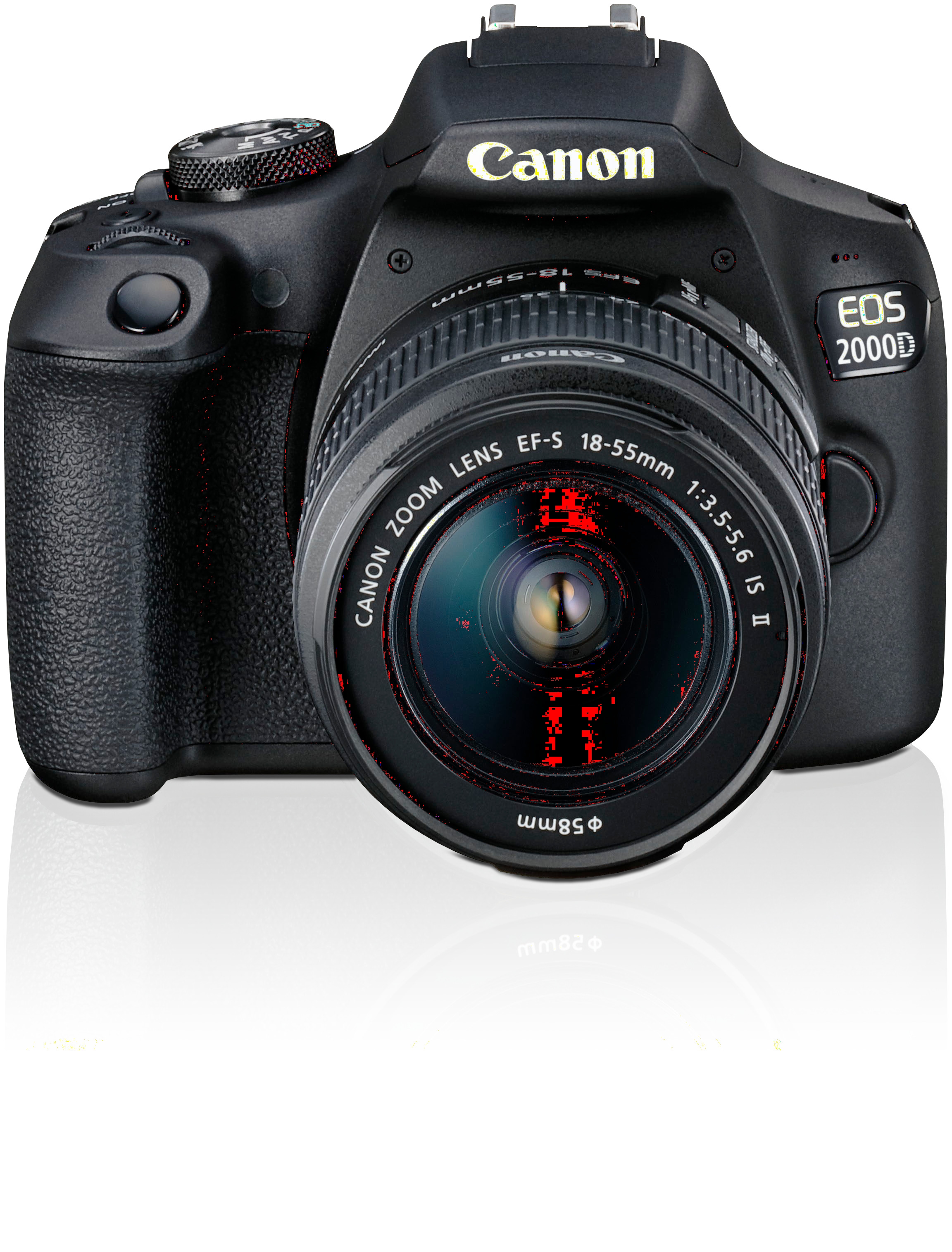 Canon Spiegelreflexkamera »EOS 2000D Kit«, EF-S 18-55 IS II, 24,1 MP, NFC-WLAN (Wi-Fi), inkl. EF-S 18-55 IS II Objektiv