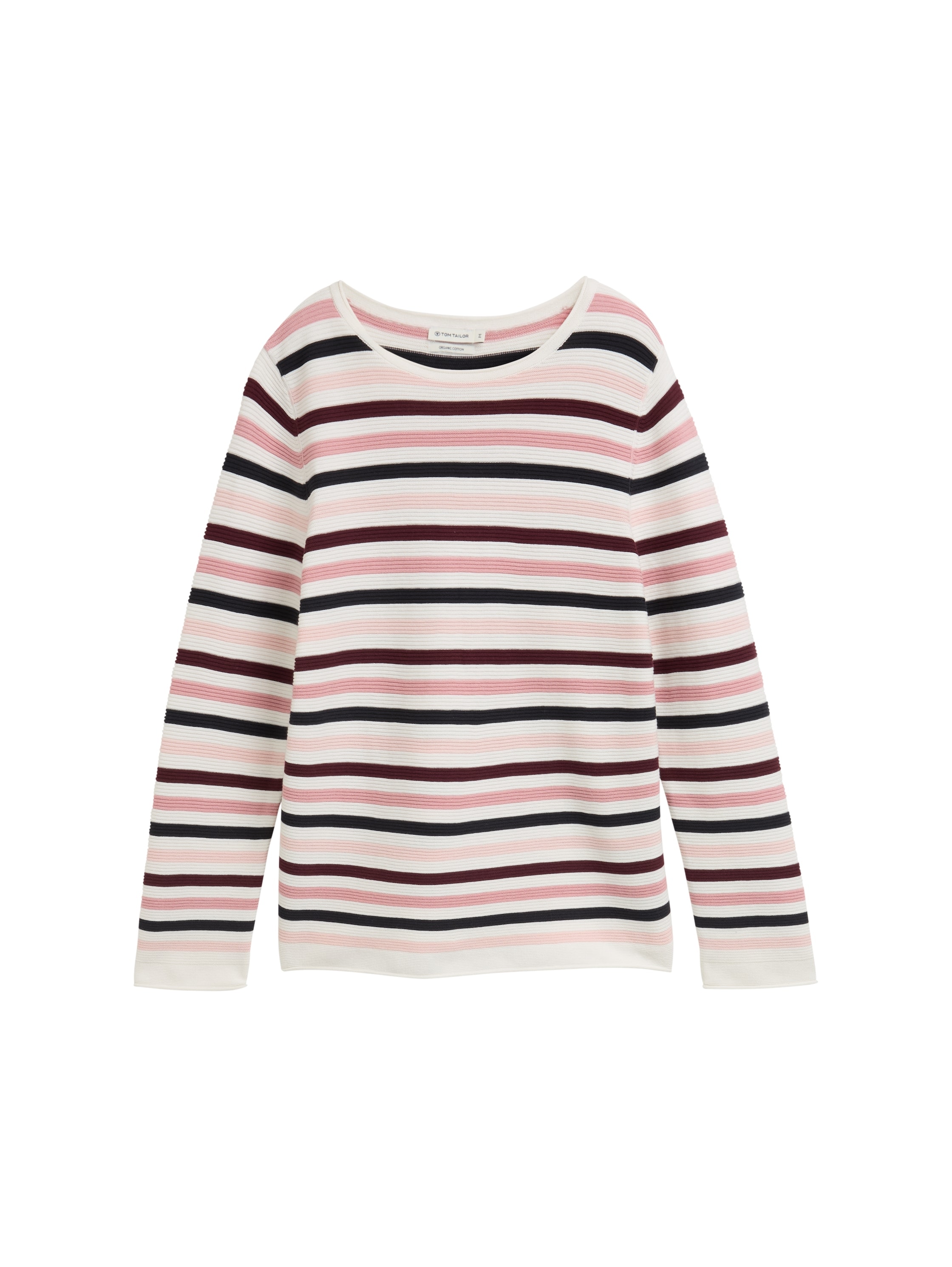 TOM TAILOR Rundhalspullover aus Rippstrick