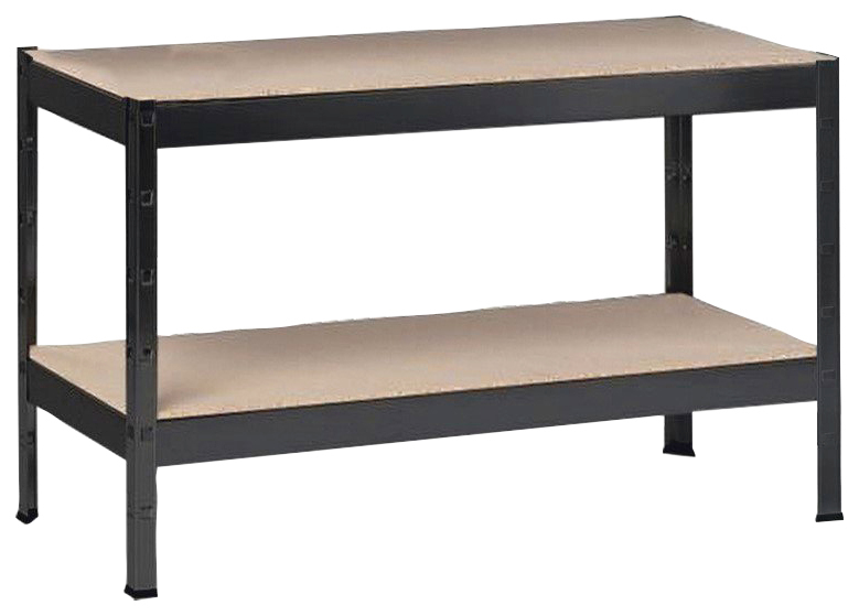 Schwerlastregal »Stecksystem-Grundregal«, 430x1000x400 mm, mit 2 Holzböden