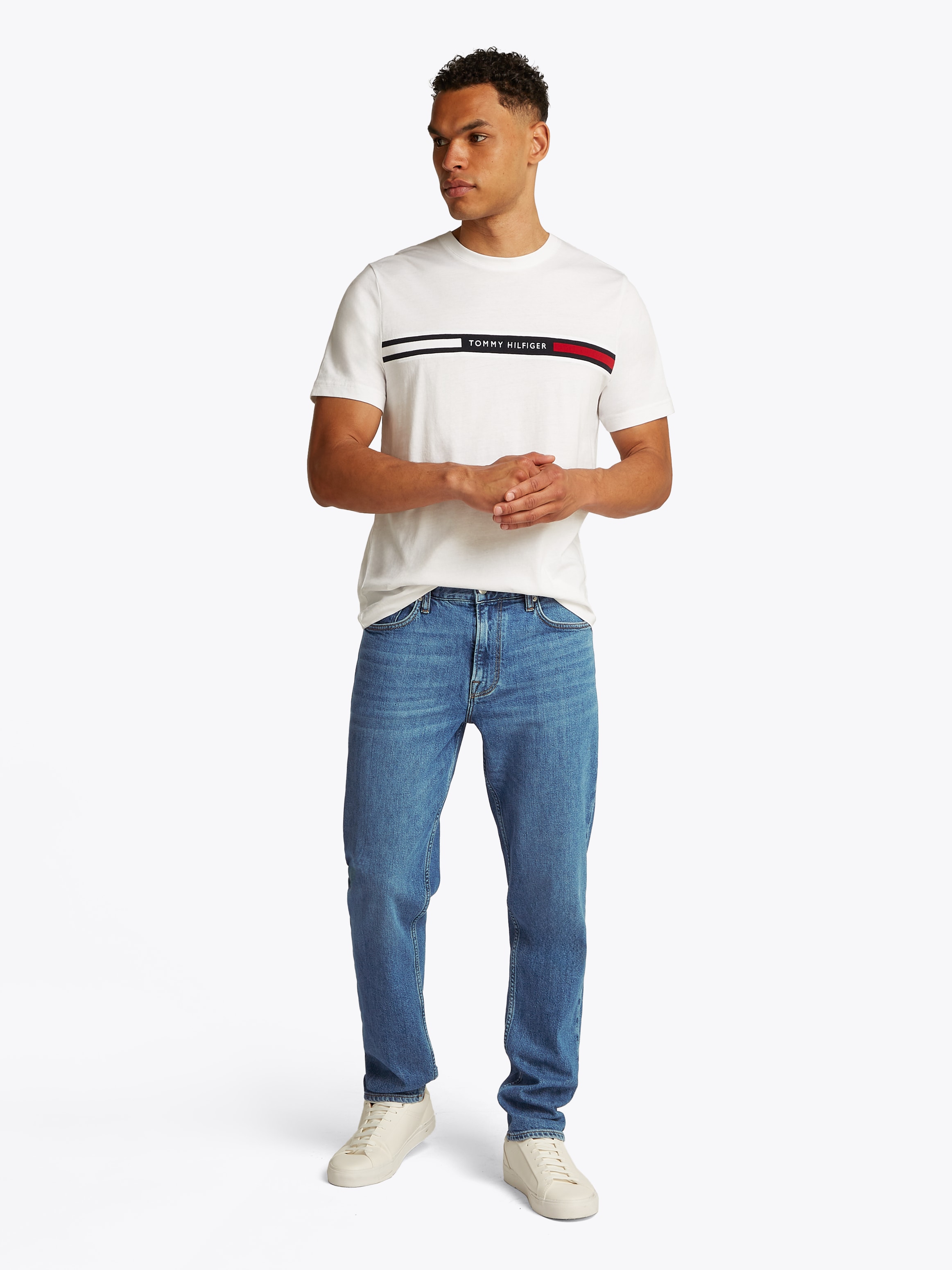Tommy Hilfiger Tapered-fit-Jeans »HARLEM Tapered Fit«, in grauer Waschung