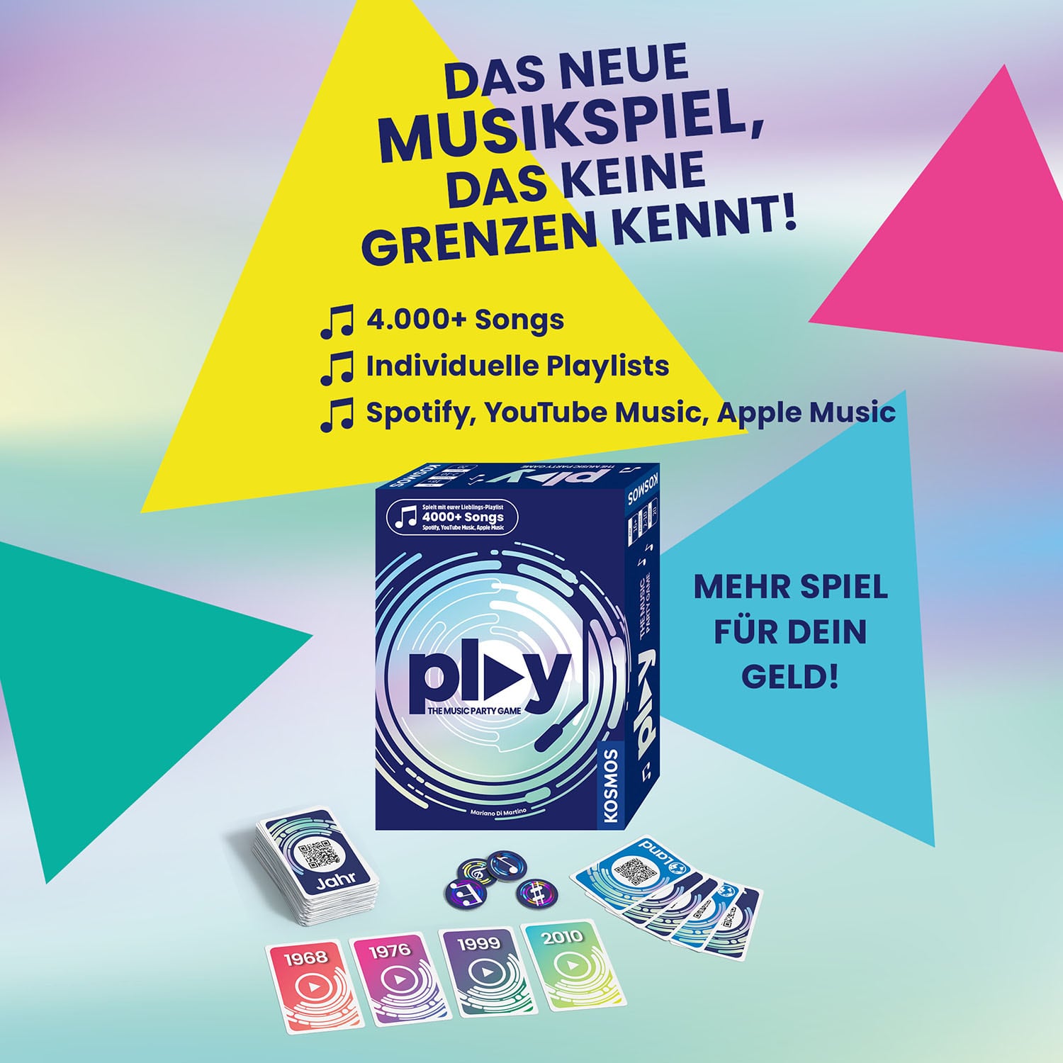 Kosmos Spiel »PLAY The Music Party Game« Made in Germany