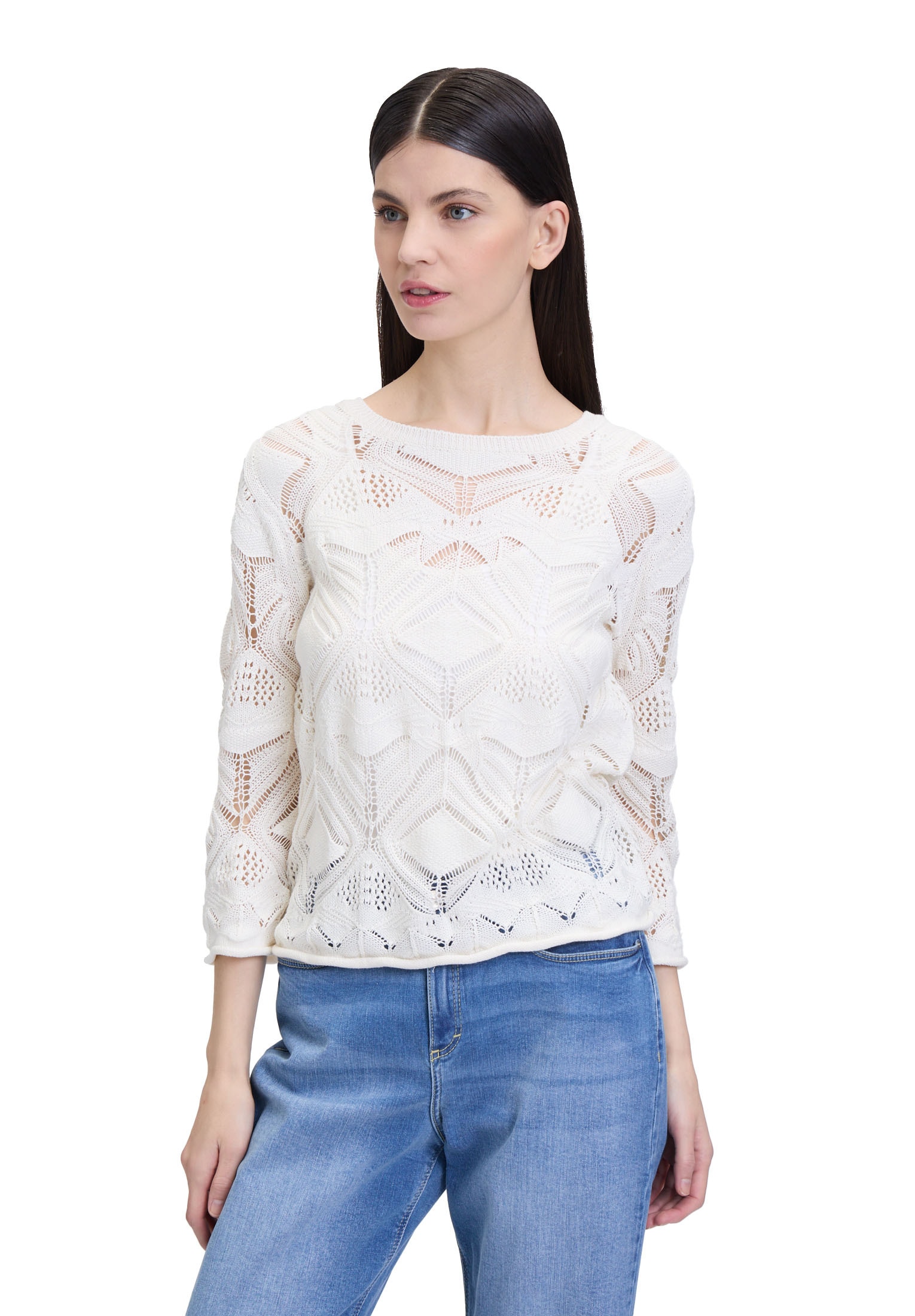Cartoon Strickpullover »Strickpullover mit Rundhalsausschnitt«
