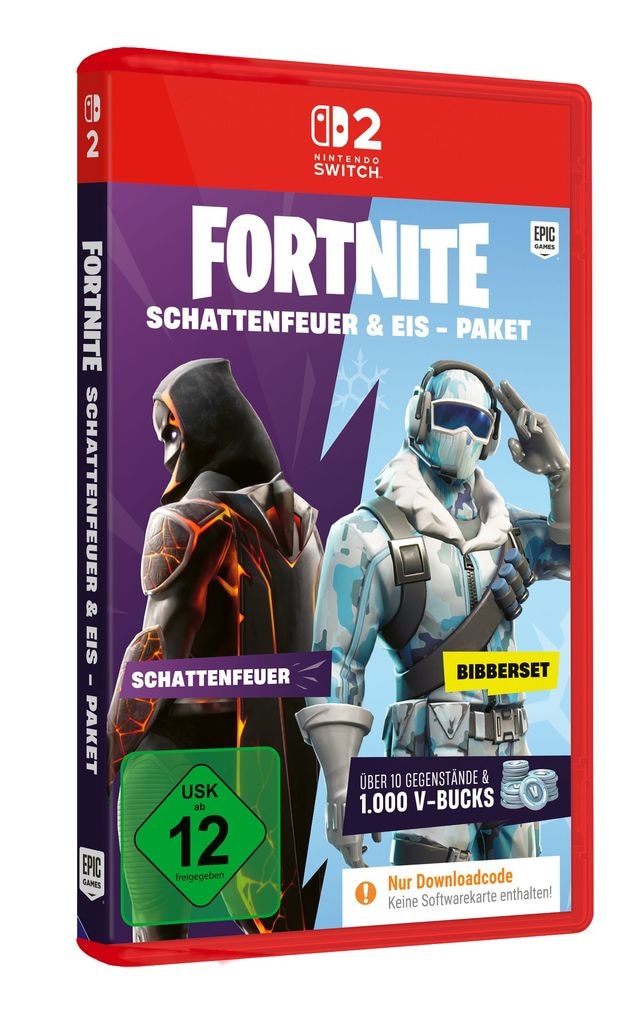 Epic Games Spielesoftware »Fortnite Schattenfeuer & Eis Paket (Code in Box)« Nintendo Switch 2