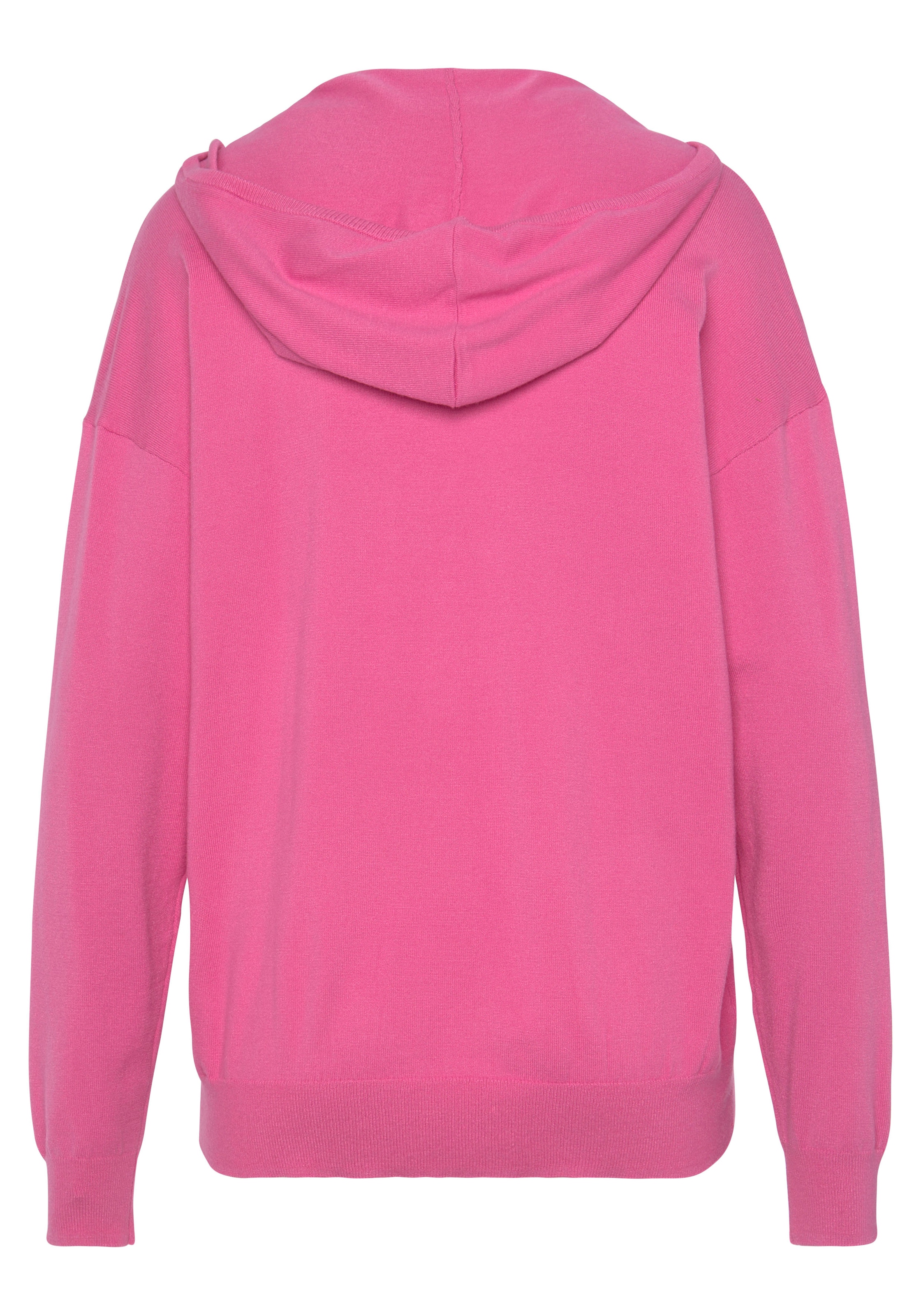 LASCANA Strickpullover, Kapuzensweatshirt aus weicher Viskosemischung, Loungewear