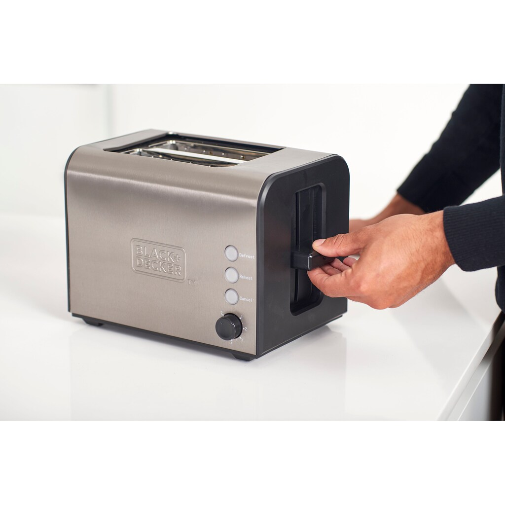 Black + Decker Toaster »BXTO900E«, 2 kurze Schlitze, 900 W