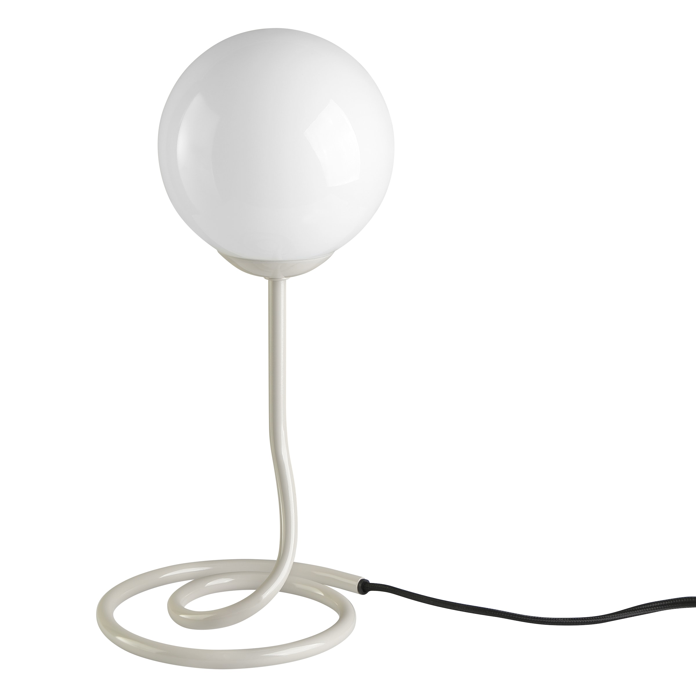 OTTO home Tischleuchte »Orrell« G9 1 Stk. Ø 12, H: 31,3 cm, Materialmix - Metallfuß mit weißem Glasschirm