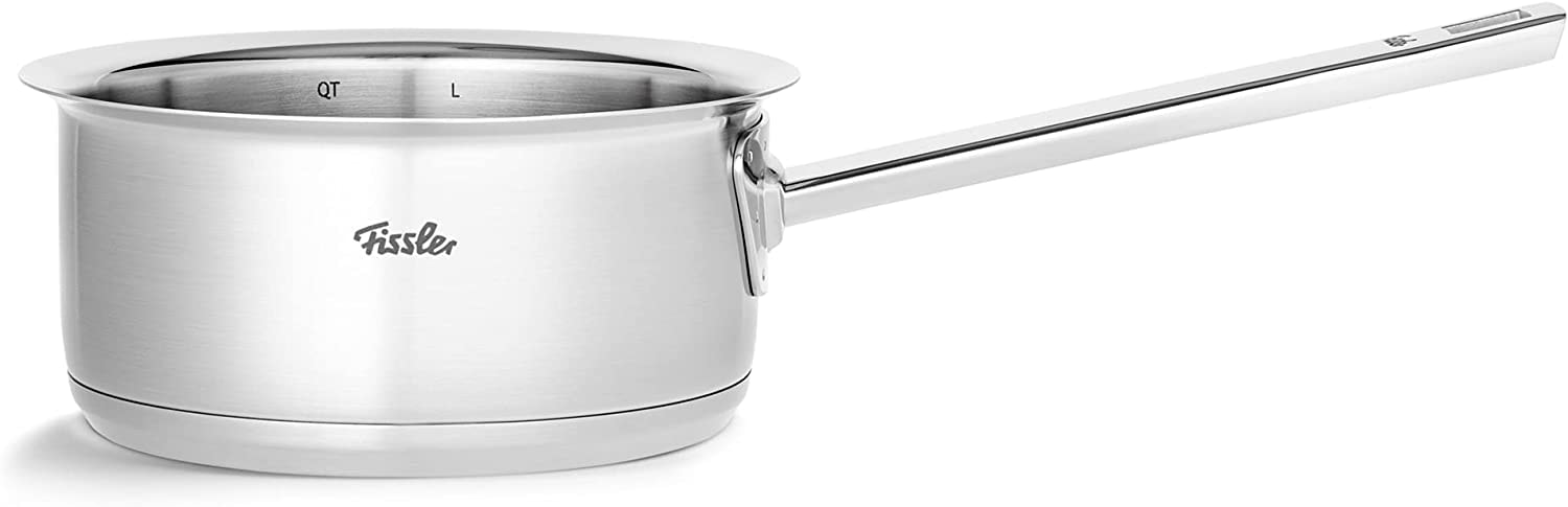 Fissler Topf-Set »ORIGINAL-PROFI COLLECTION® Edelstahl-Topfset« je 1 Kochtopf 16/20/24 cm, Stielkasserolle 16 cm, Pfanne 24 cm, 8 Stk. tlg. Edelstahl 18/10