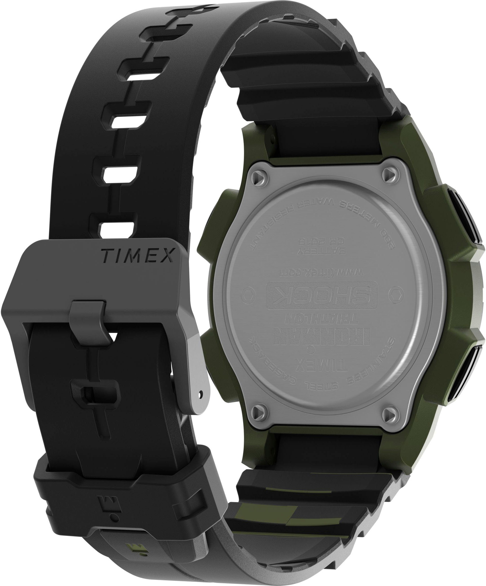 Timex Digitaluhr »C30«, Quarzuhr, Armbanduhr, Herrenuhr,Resinarmband,analog