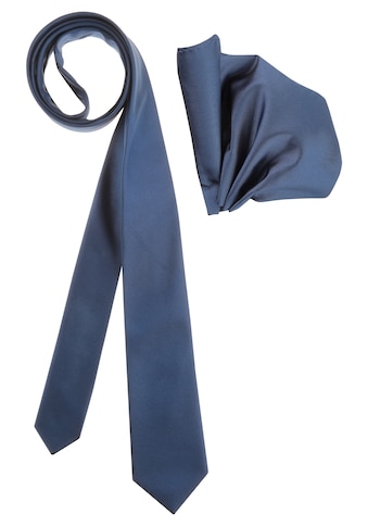 Krawatte, (Set, 2 St., mit Einstecktuch), inklusive Einstecktuch
