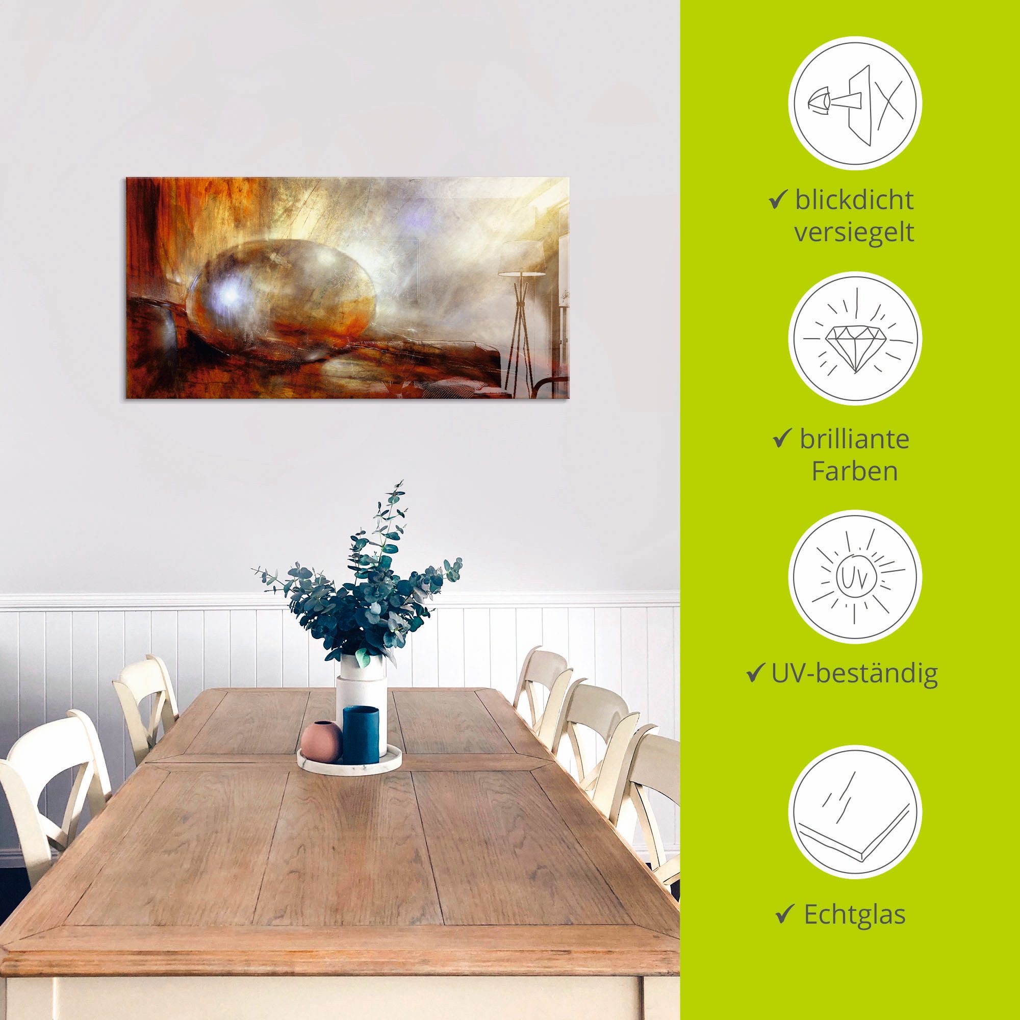 Artland Glasbild »Brainstorming« Muster 1 Stk. tlg. in verschiedenen Größen