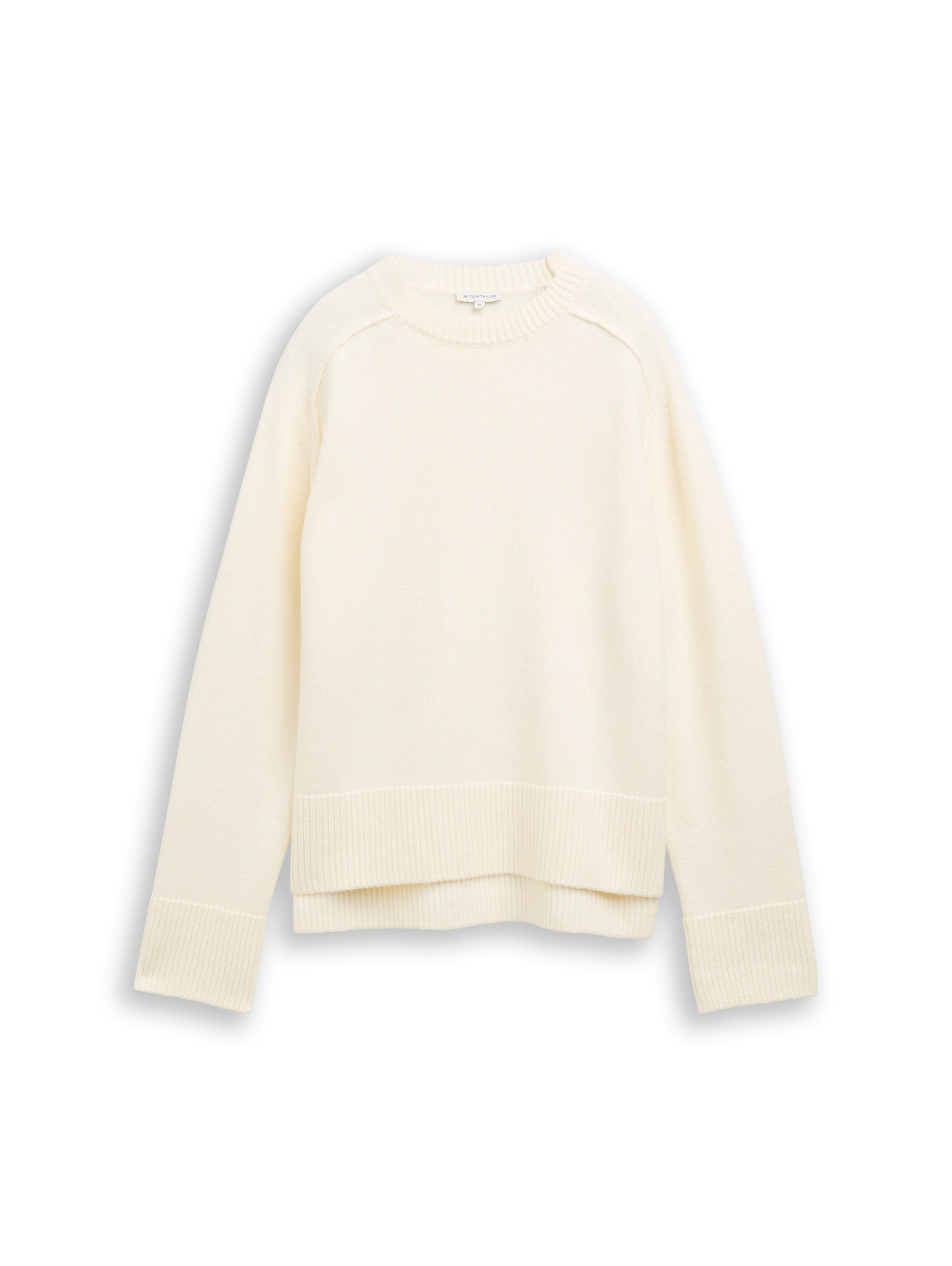 TOM TAILOR Rundhalspullover mit Rippbündchen