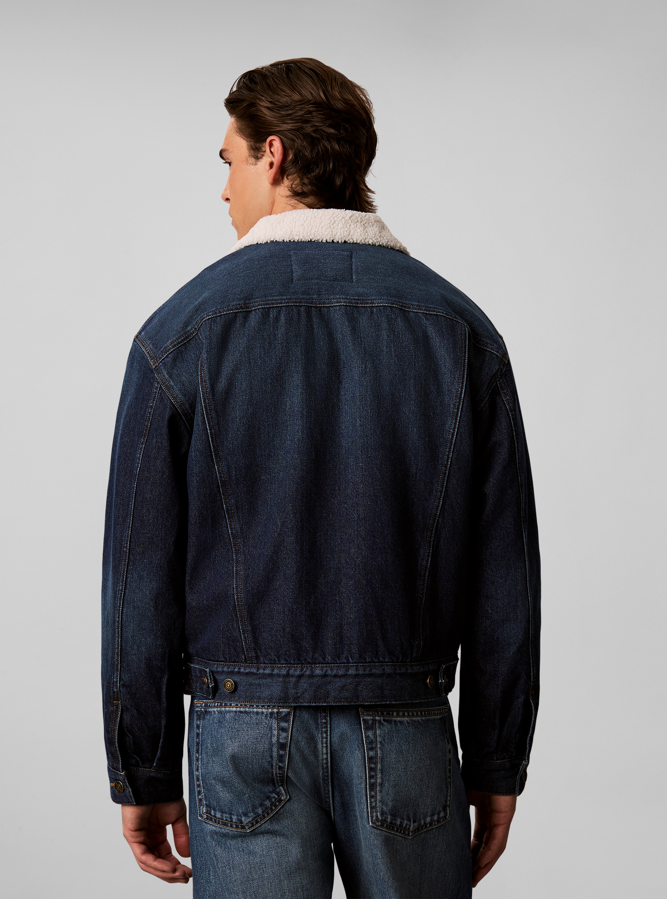 Calvin Klein Jeansjacke »ARCHIVE 90S SHERPA TRUCKER CLAYT« ohne Kapuze Regular fit mit weichem Futter