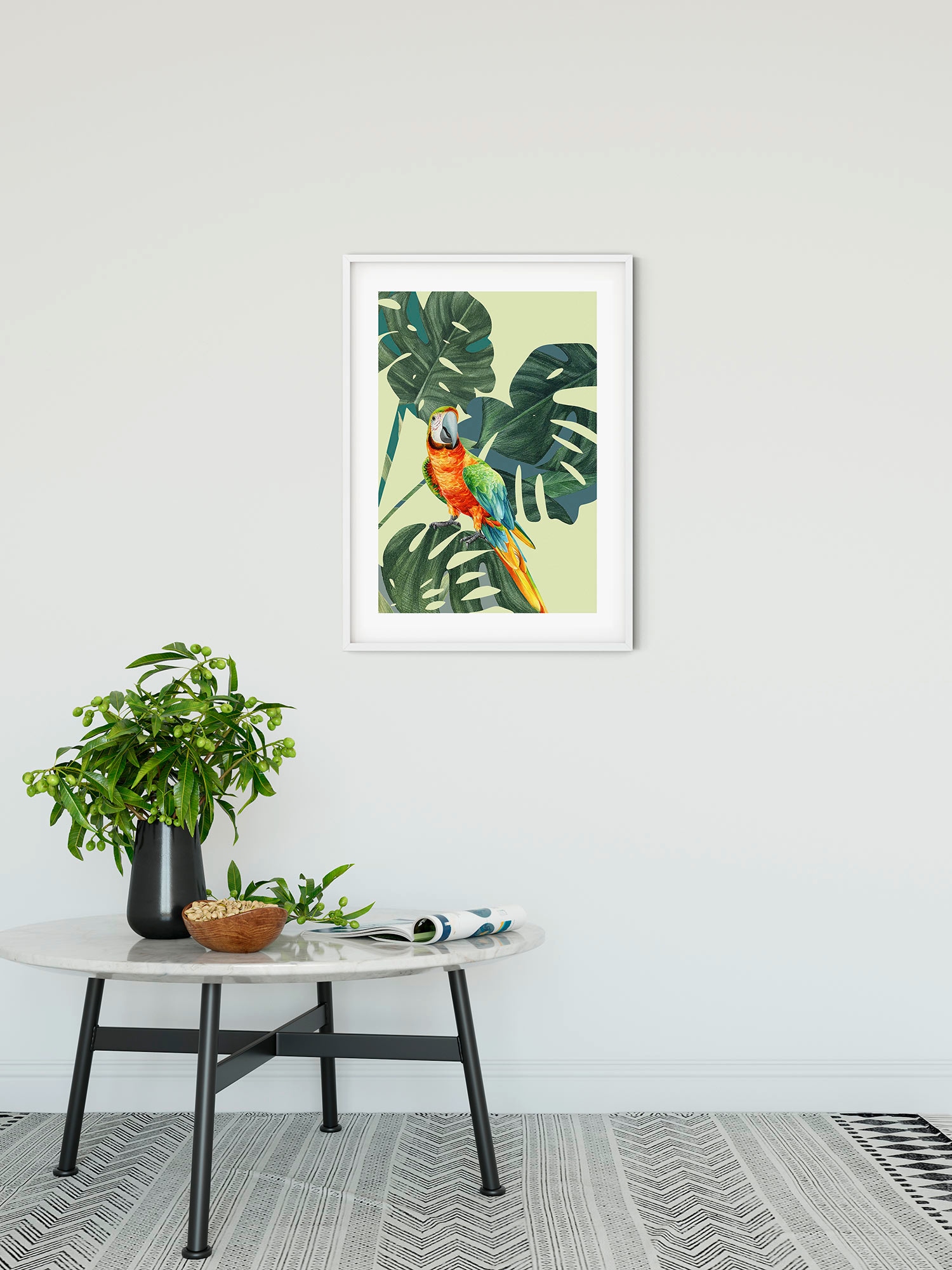 Komar Bild »Green-Winged Macaw«, Natur, (1 St.), Wandbild zur Dekoration - ohne Rahmen