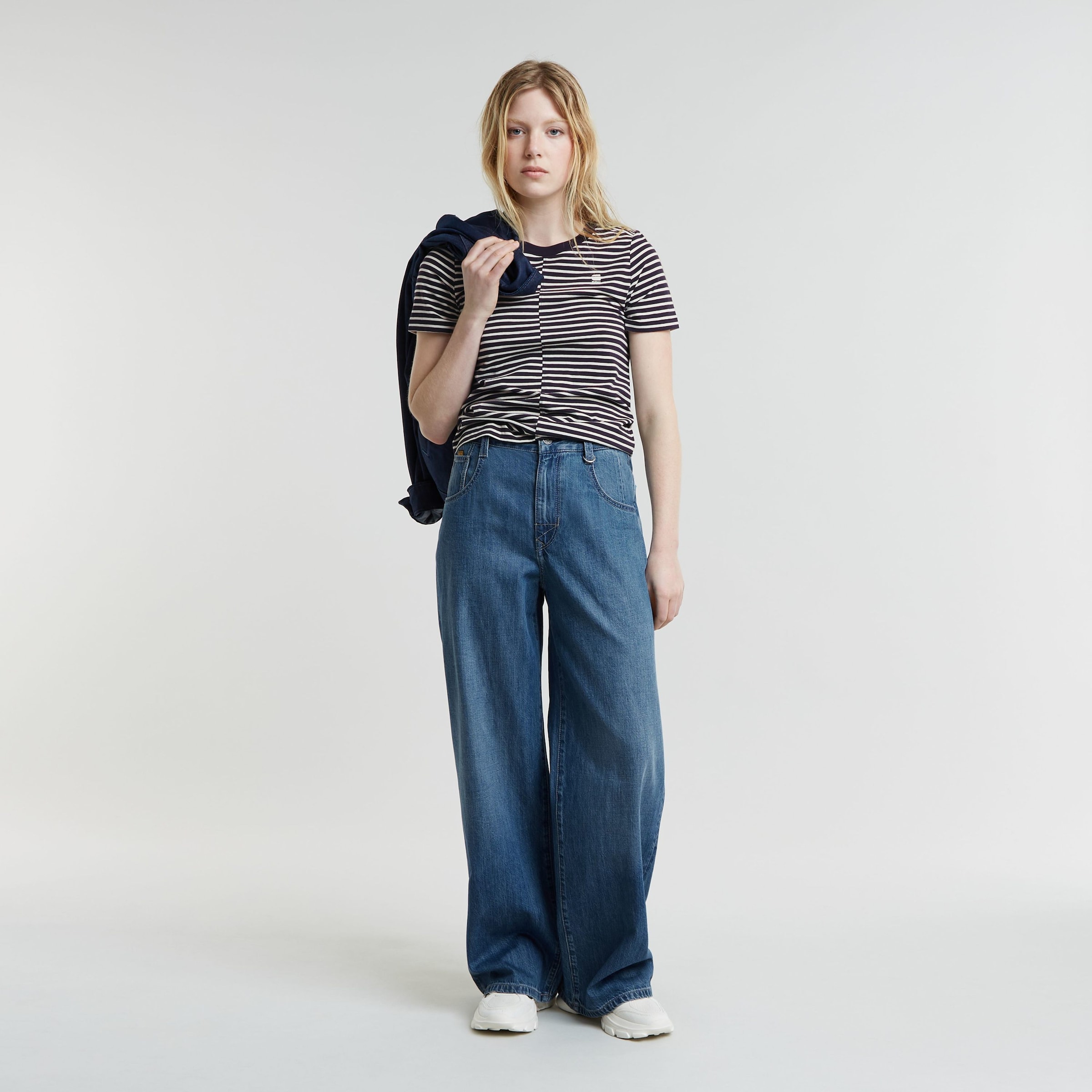 G-STAR T-Shirt »Front seam stripe r t wmn«