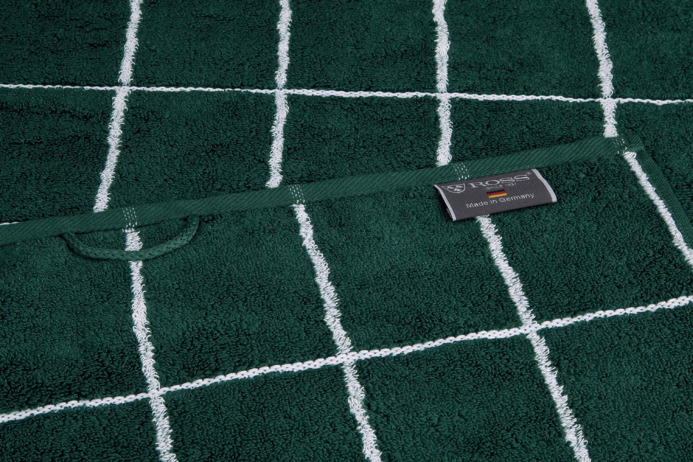 ROSS Handtücher »Cashmere Überkaro«, (2 St.), 100% Baumwolle, kariert, in modischen Karo Farben