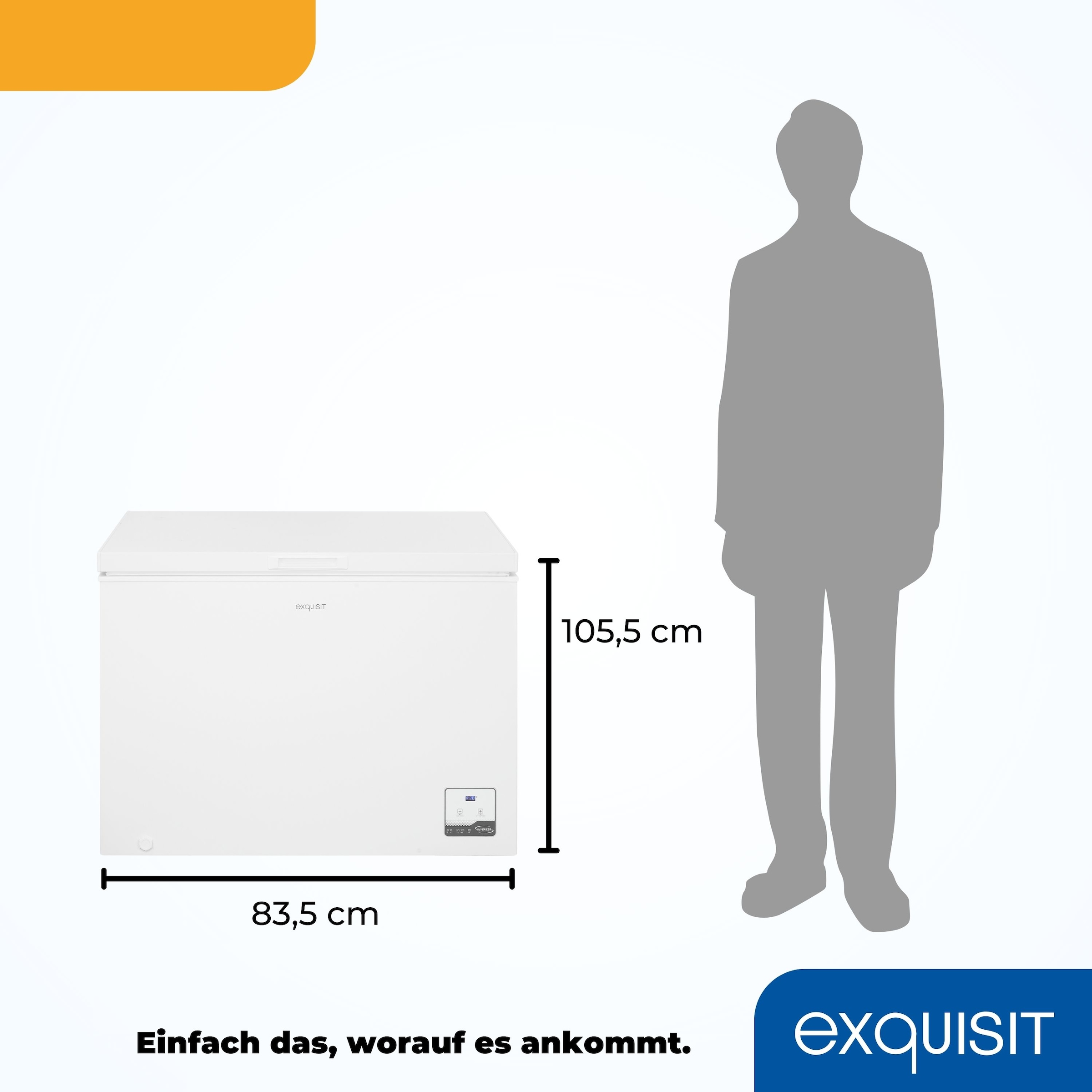 exquisit Gefriertruhe »GT300-050C weiss«, 83,5 cm hoch, 105,5 cm breit
