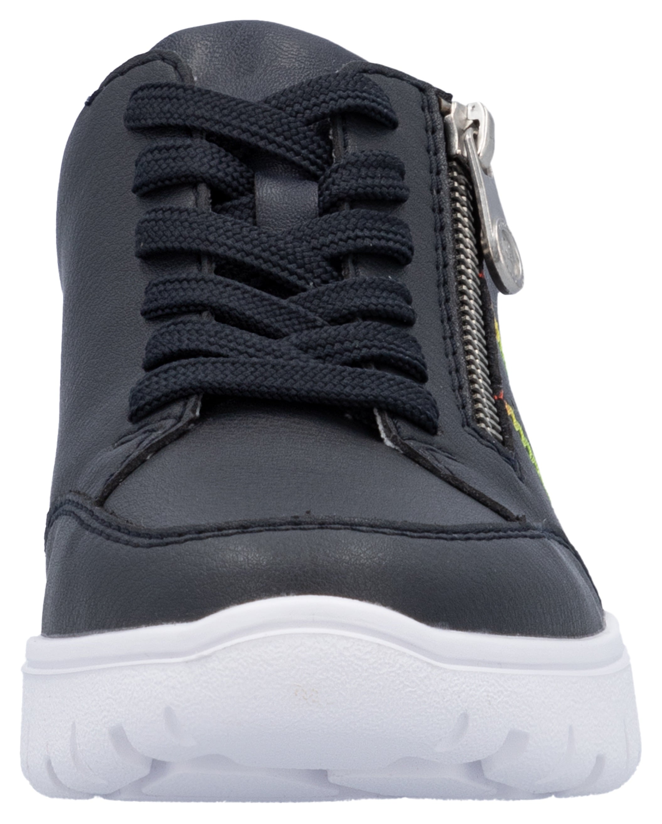 Rieker Sneaker, Schnürschuh, Halbschuh, Freizeitsneaker, seitlicher Reißverschluss