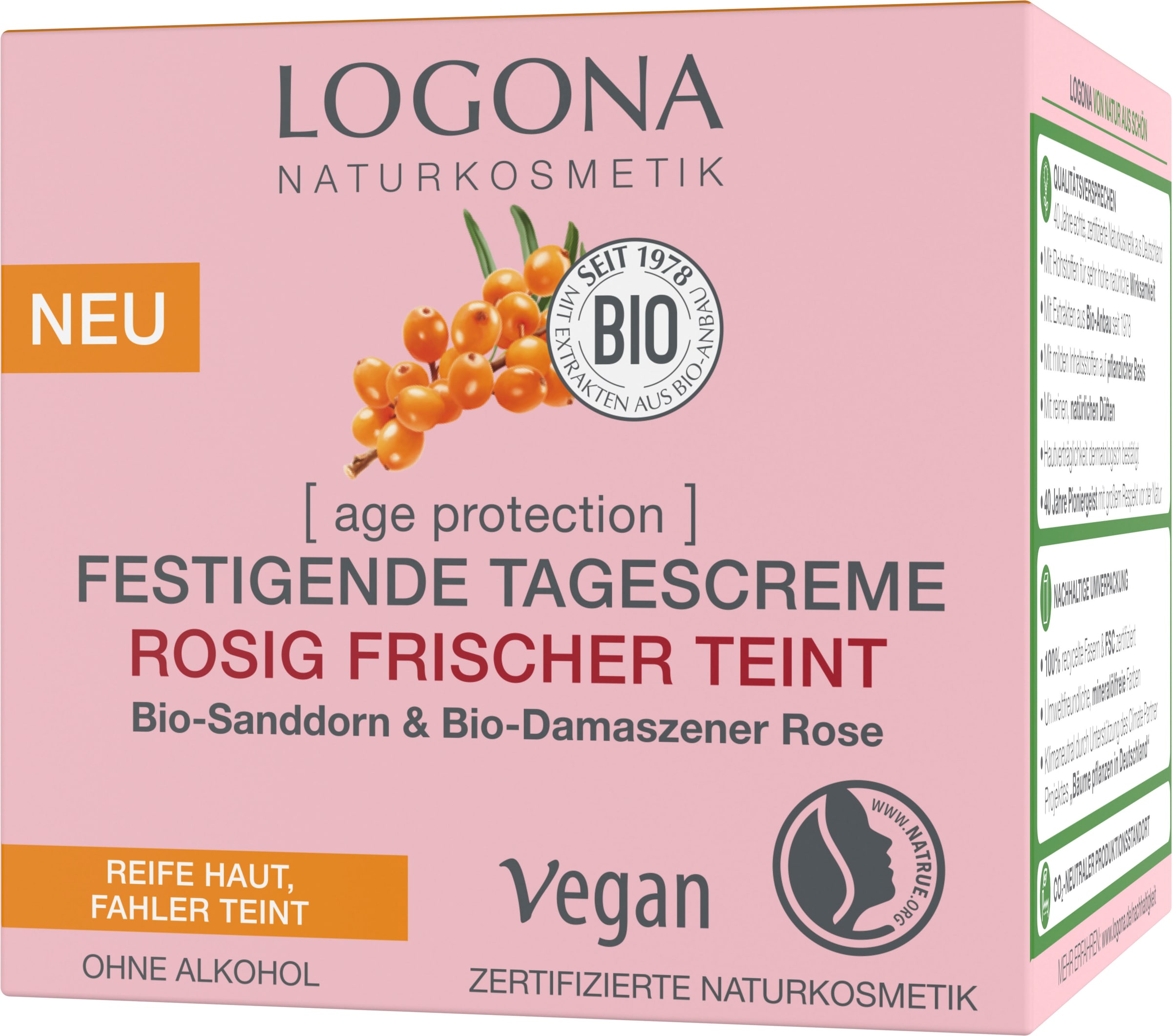 LOGONA Tagescreme »Logona AP Tagescreme Rosé«, mit hoher Wirksamkeit