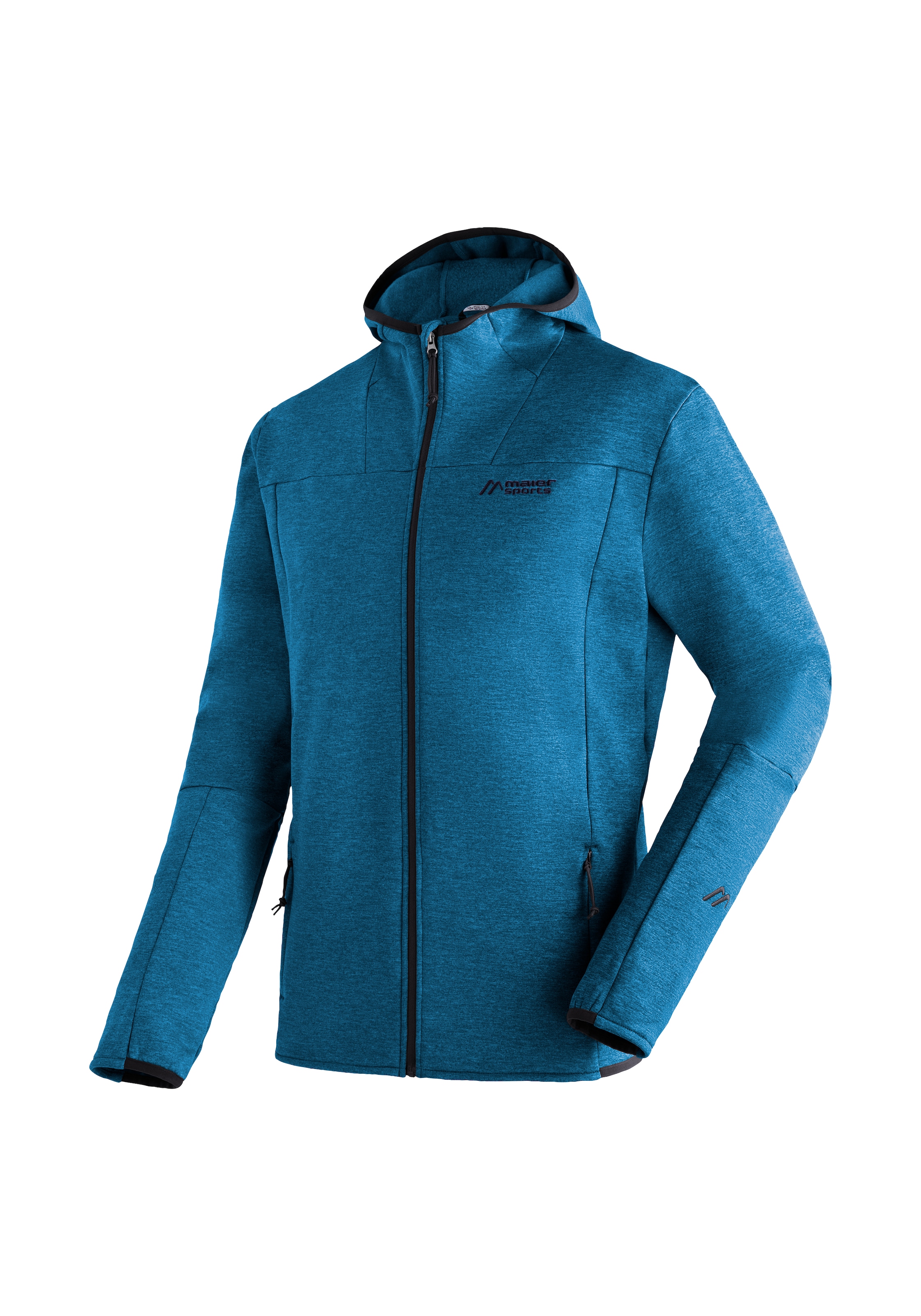 Maier Sports Fleecejacke »Fave M«, Herren Fleece mit verstellbarer Kapuze, atmungsaktiver Zip-Hoodie