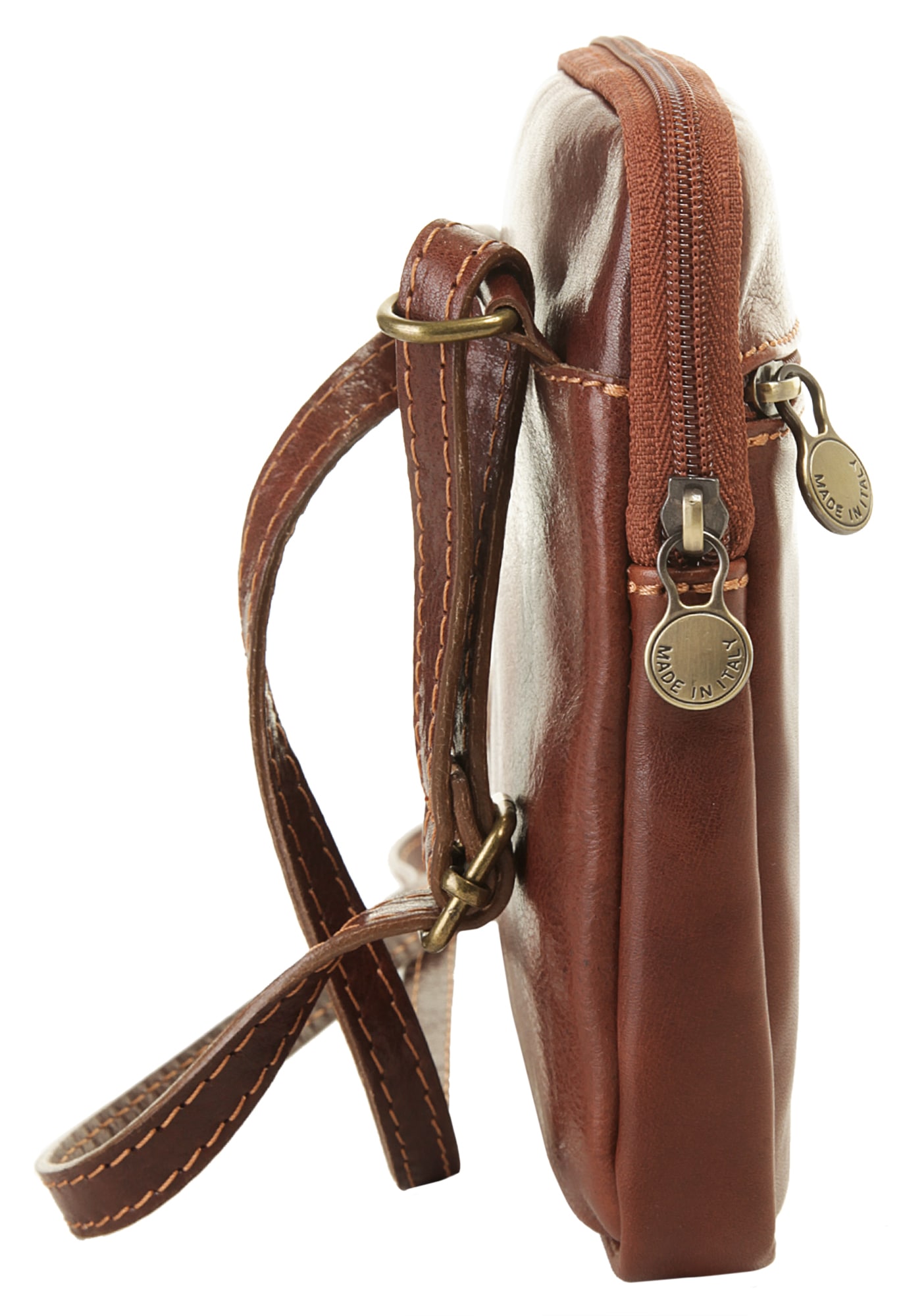 Piké Umhängetasche echt Leder, Made in Italy