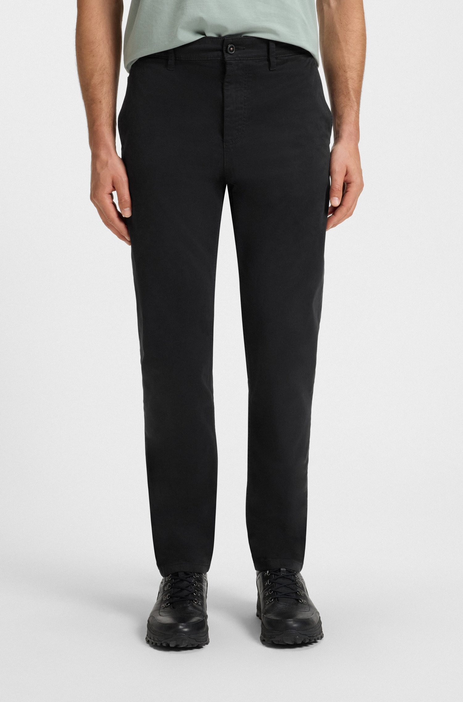 BOSS ORANGE Chinohose »tapered«  mit BOSS Logo hinten
