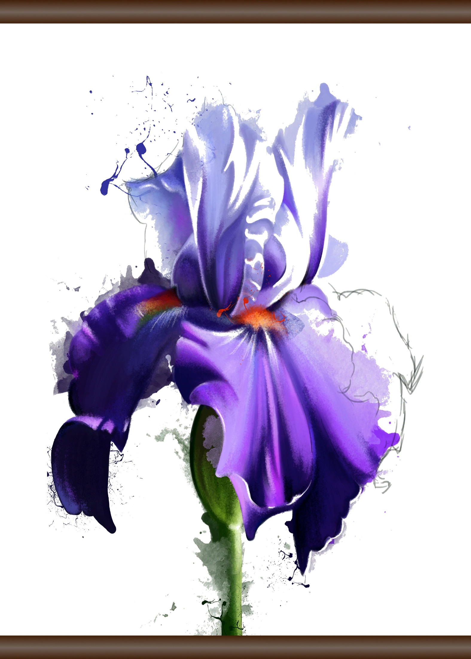 queence Leinwandbild »Lila Blüte«, 50x70 bestellen cm auf Rechnung