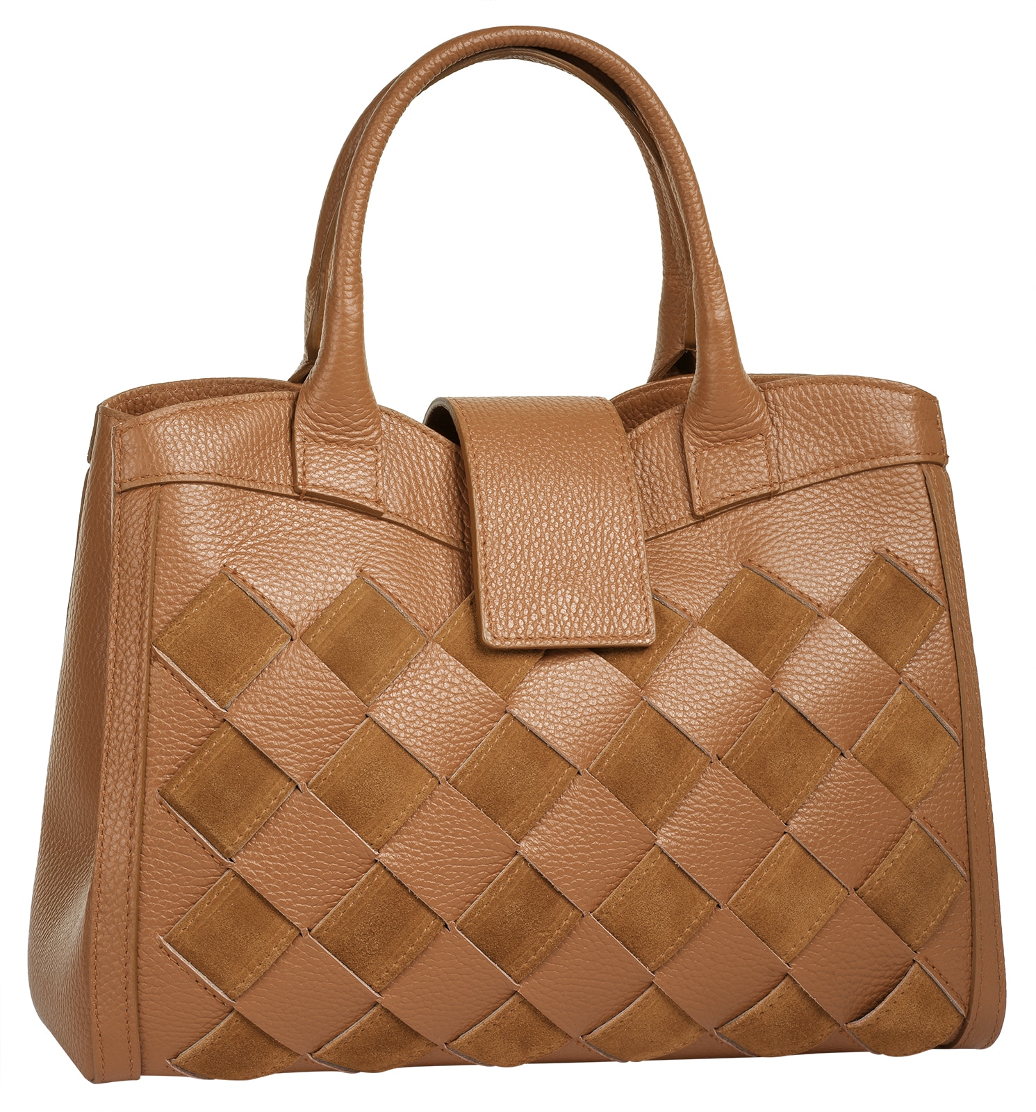 Samantha Look Henkeltasche, echt Leder, Made in Italy