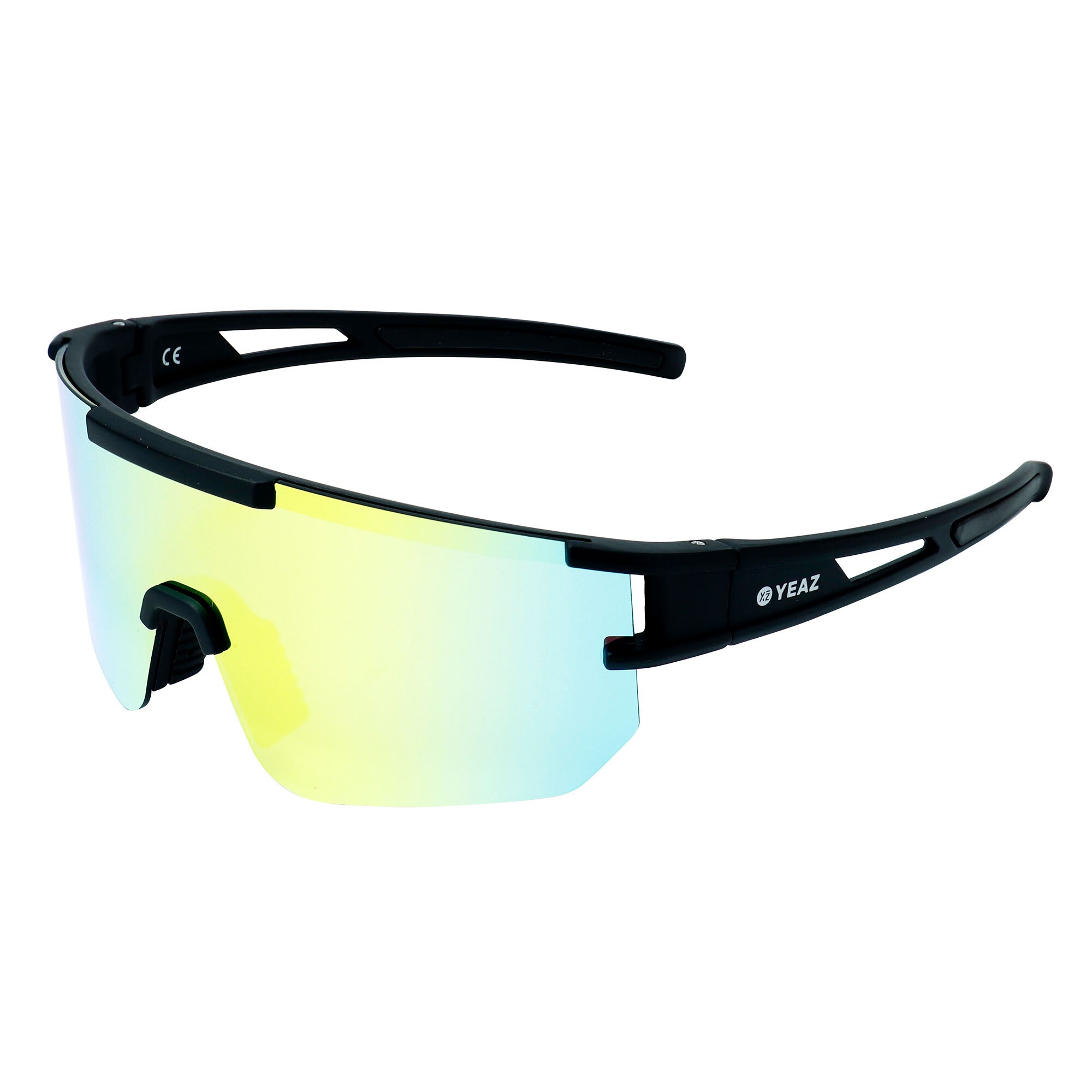 YEAZ Sportbrille »Sport-Sonnenbrille Black/Golden Green SUNSPARK«