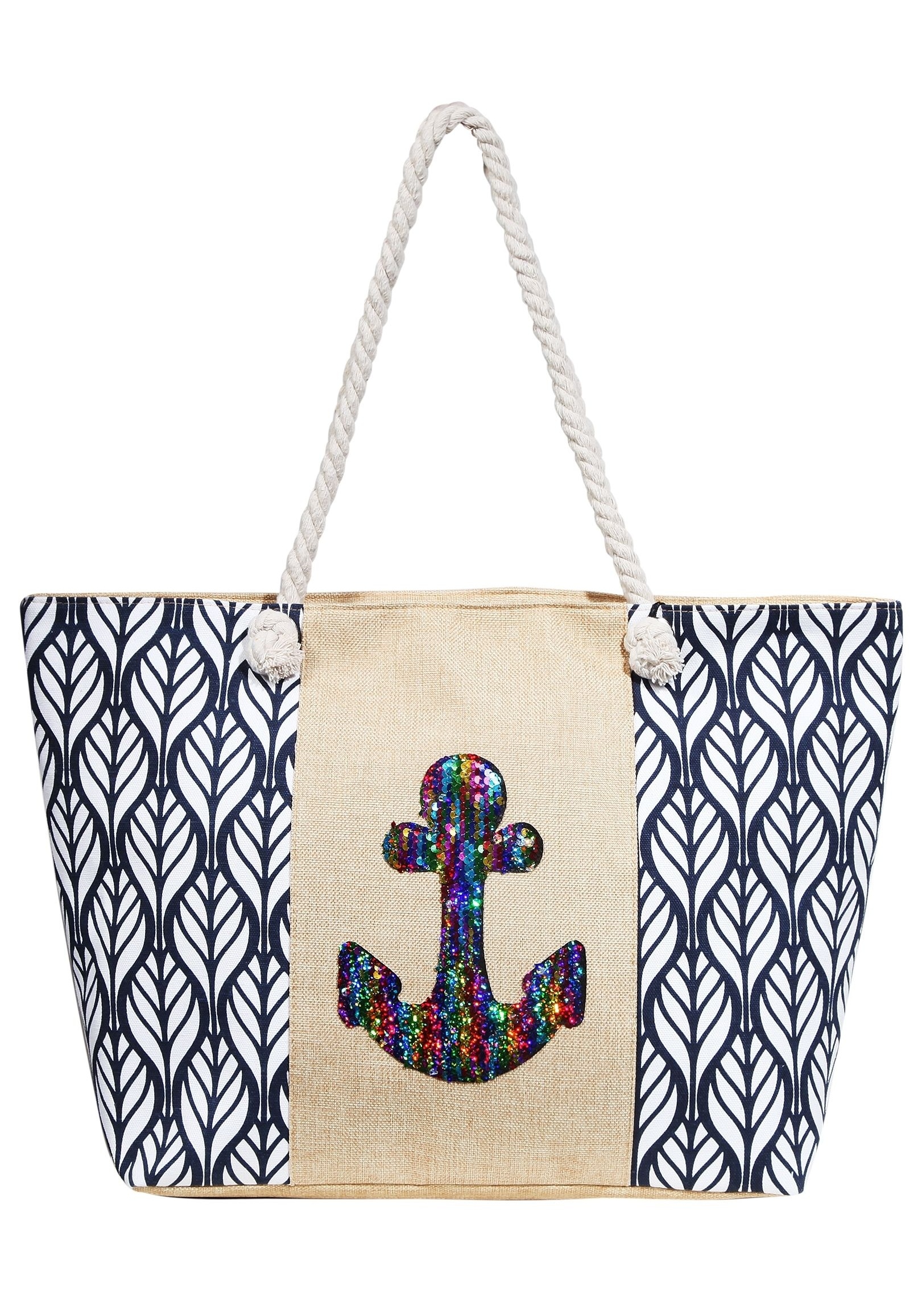 Cham Cham Strandtasche »Damen Handtasche aus Textil, Maße: 58x36x15cm«