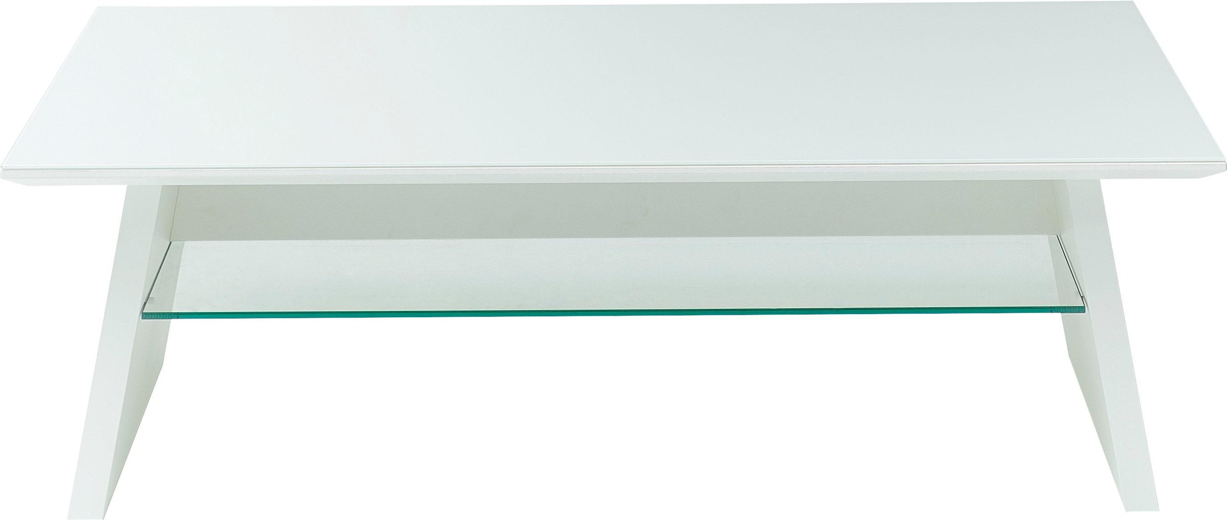 LEONARDO Couchtisch »CUBE«, mit Ablage, mit feinen Chromakzenten, Breite 125 cm