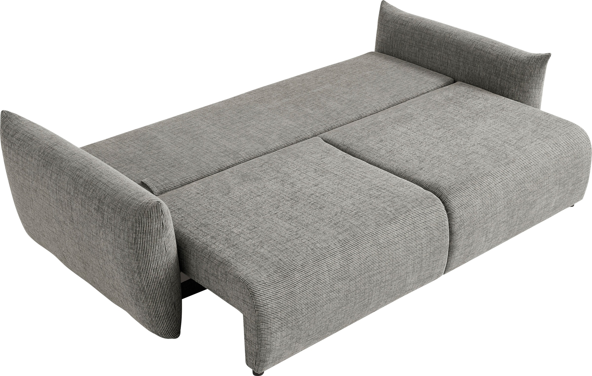 Home affaire 3-Sitzer »MAVAS Schlafsofa mit Bettkasten« ca.240/108cm (Liegefläche 212/145 cm), Cord, Chenille, Struktur