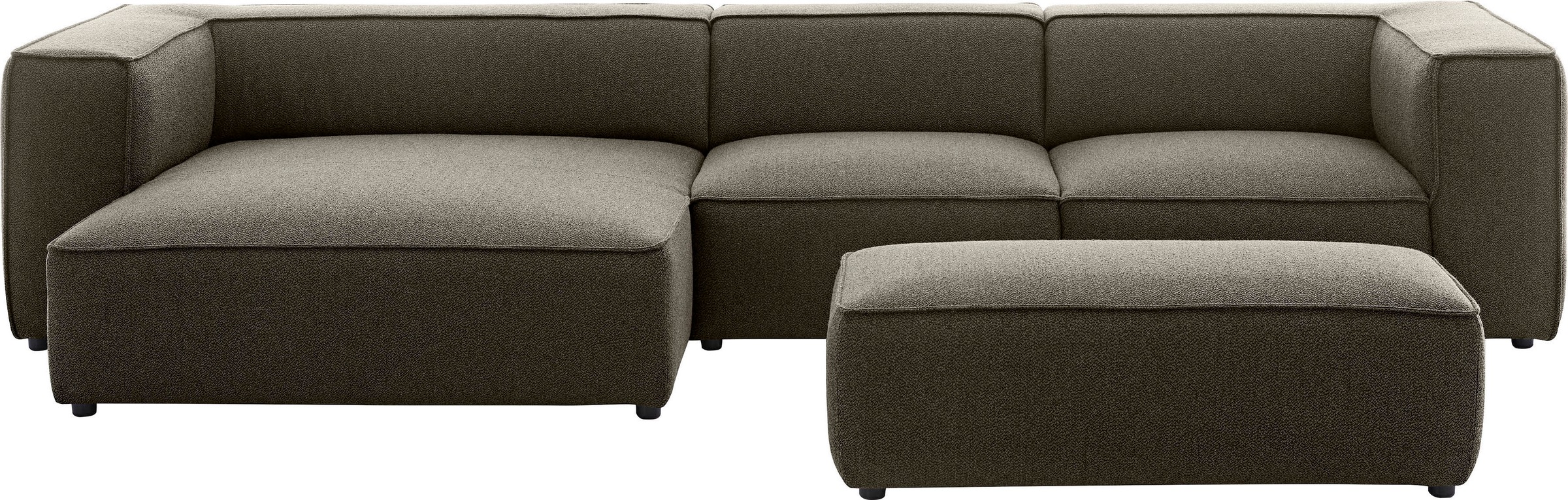 W.SCHILLIG Ecksofa »around-the-block«, mit eleganter Biese, mit Federkern, Breite 341 cm