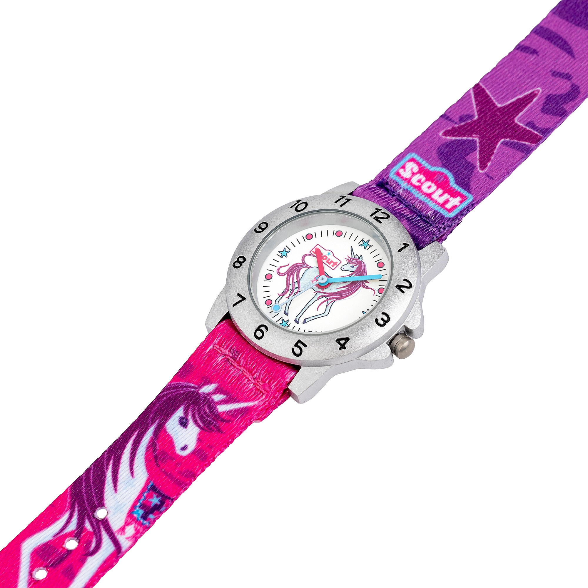 Scout Quarzuhr »Achtion Girls, 280378008« Armbanduhr, Kinderuhr, Geschenkidee, Schulanfang, Mädchen, Einhorn