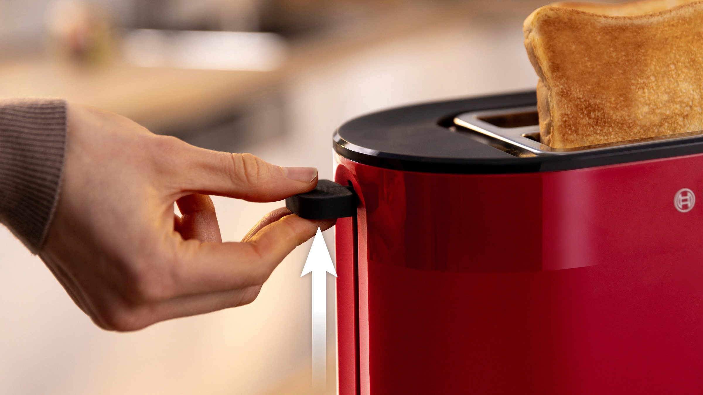 BOSCH Toaster »MyMoment TAT2M124«, 2 Schlitze, für 2 Scheiben, 950 W, integrierter Brötchenaufsatz, Auftaufunktion, Brotzentrierung, AutoOff
