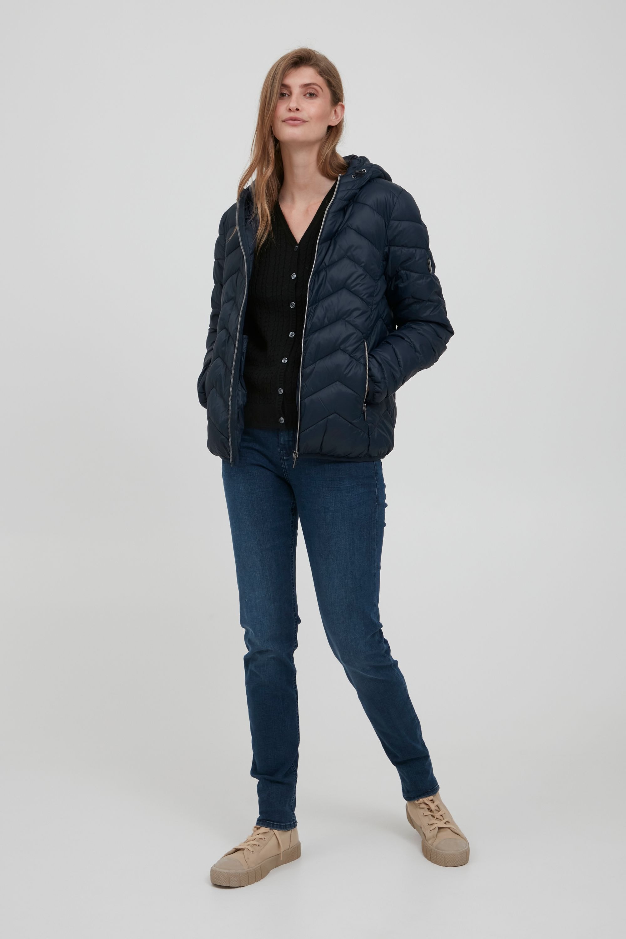 fransa Steppjacke »Steppjacke FRBapadding«, mit Kapuze