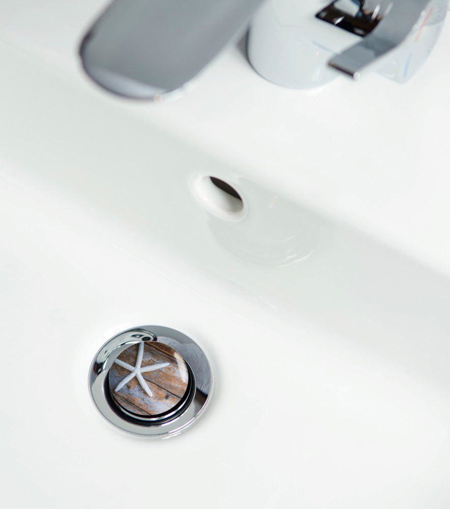Sanilo Badaccessoire-Set »Bahia«, (Komplett-Set, 3 tlg.), bestehend aus WC-Sitz, Badteppich und Waschbeckenstöpsel