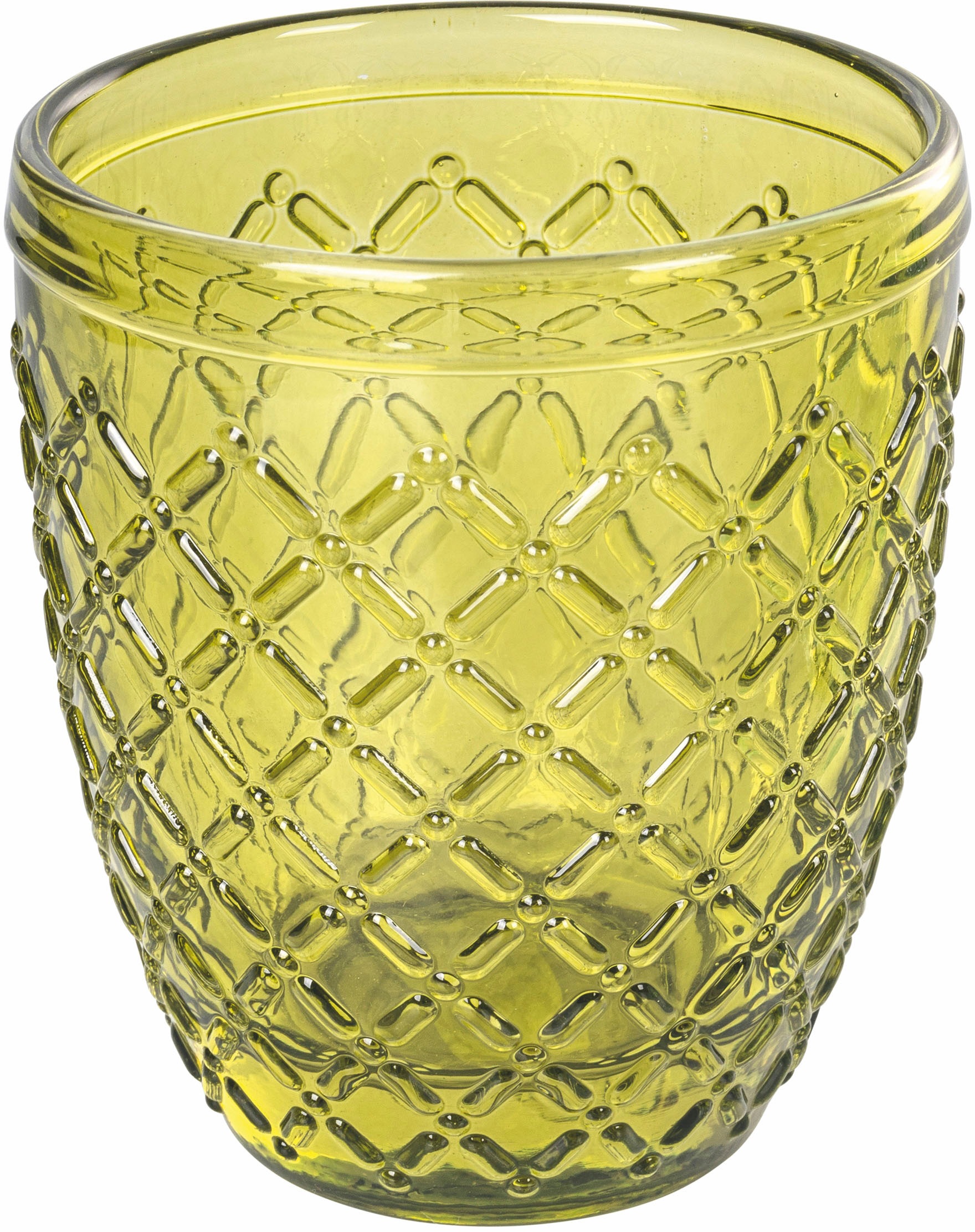 Villa d'Este Gläser-Set »Castle Greenery«, (Set, 6 tlg.), Wassergläser-Set, 6-teilig, Inhalt 350 ml